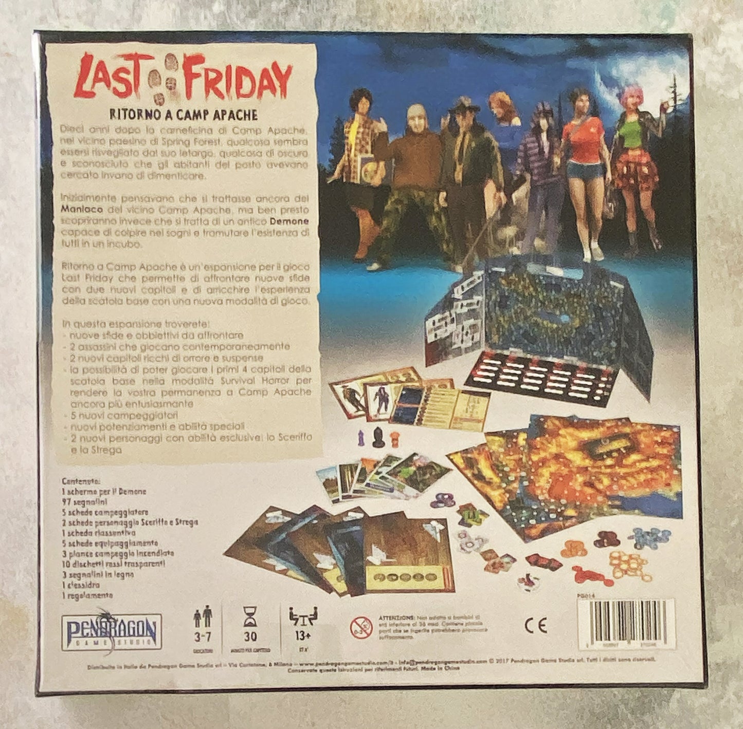 Last Friday - Ritorno a Camp Apache - Esp. - ITA. Gioco da tavolo Pendragon Game Studio