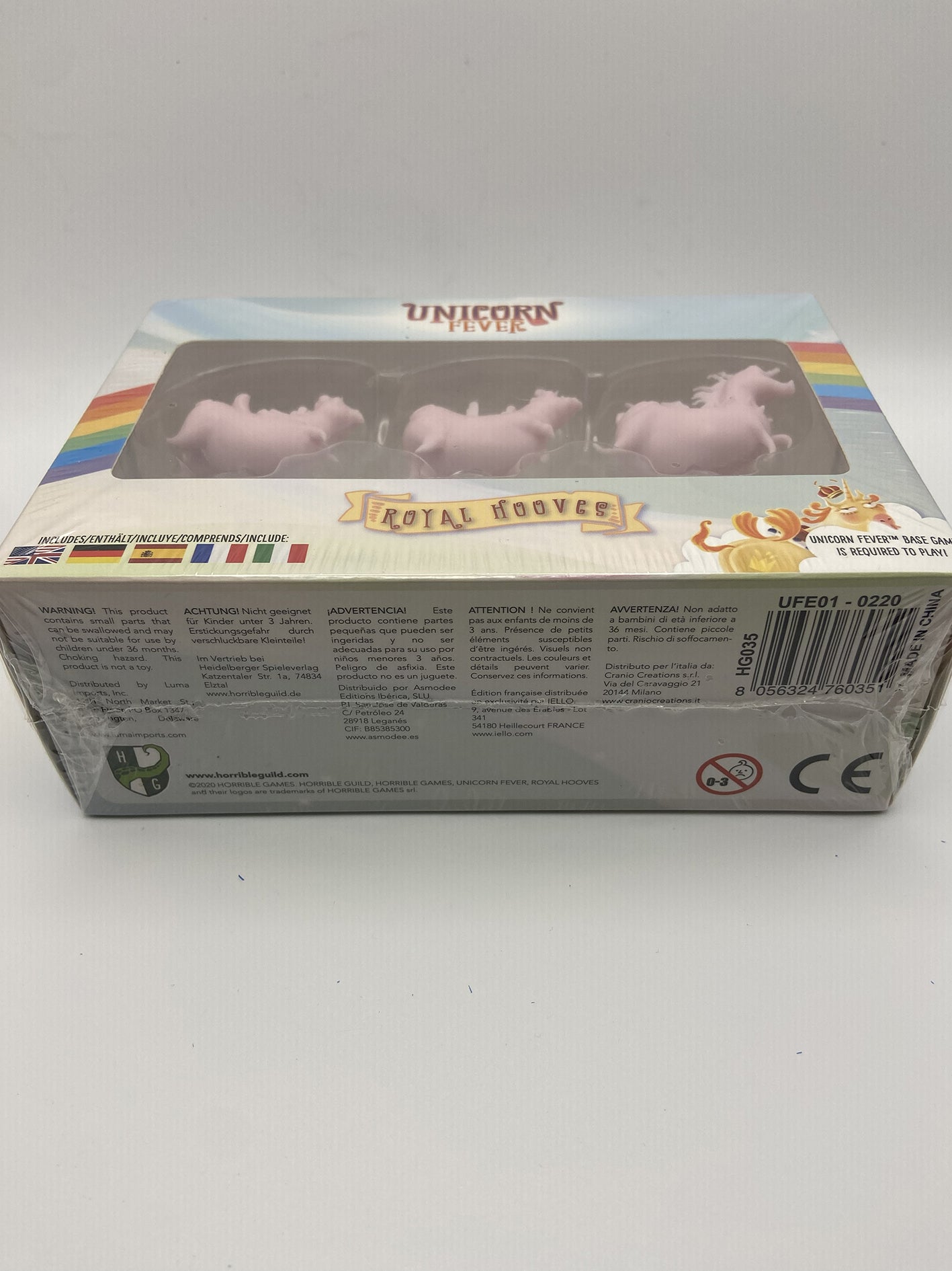 Unicorn Fever Royal Hooves Gioco da tavolo Horrible Games