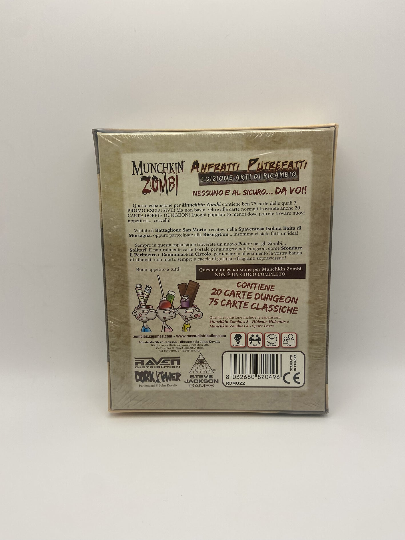 Munchkin Zombi Anfratti Putrefatti Ed. Arti di ricambio Gioco da tavolo