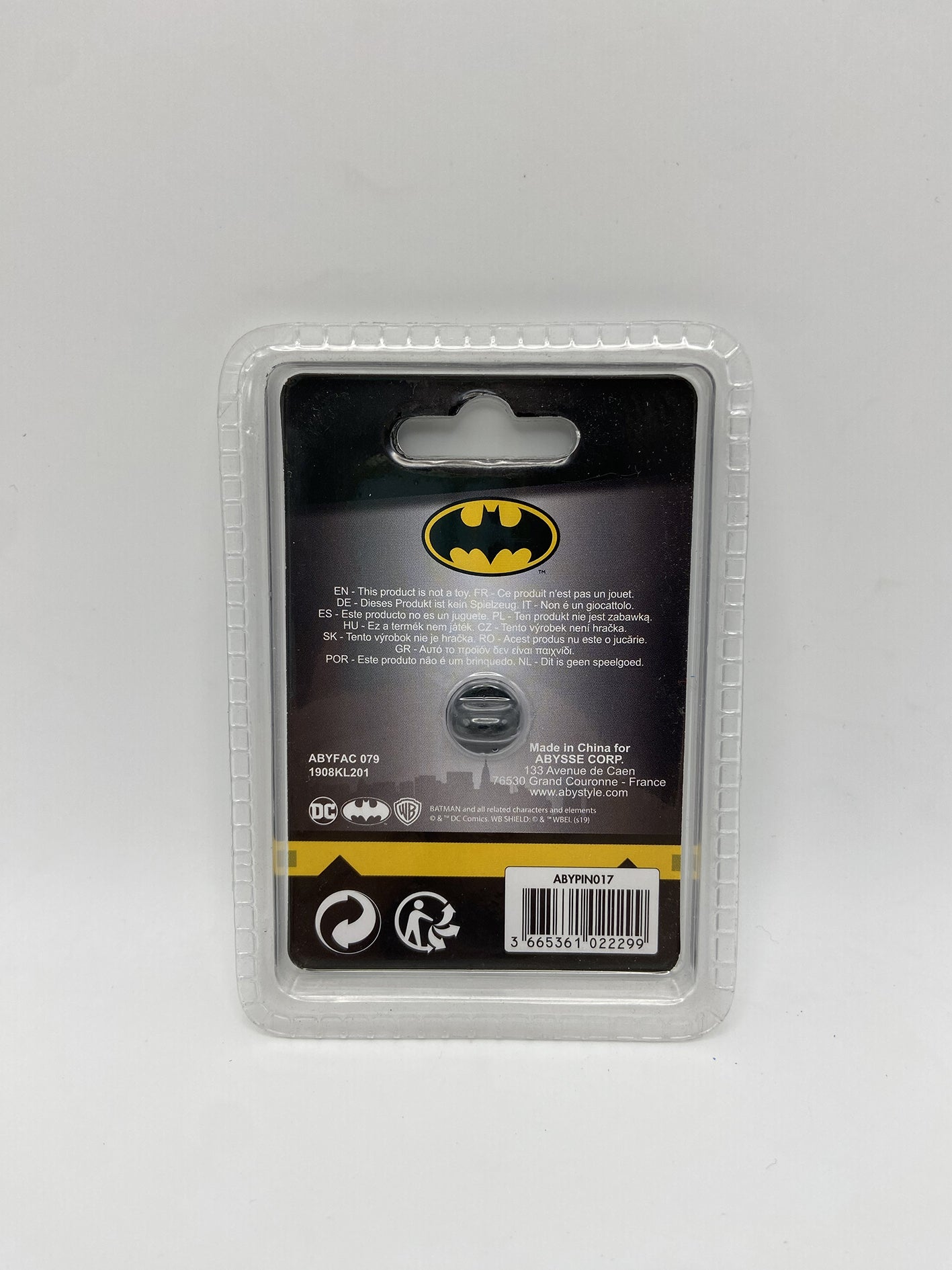 Batman Spilla Pin Dc Comics Abystyle
