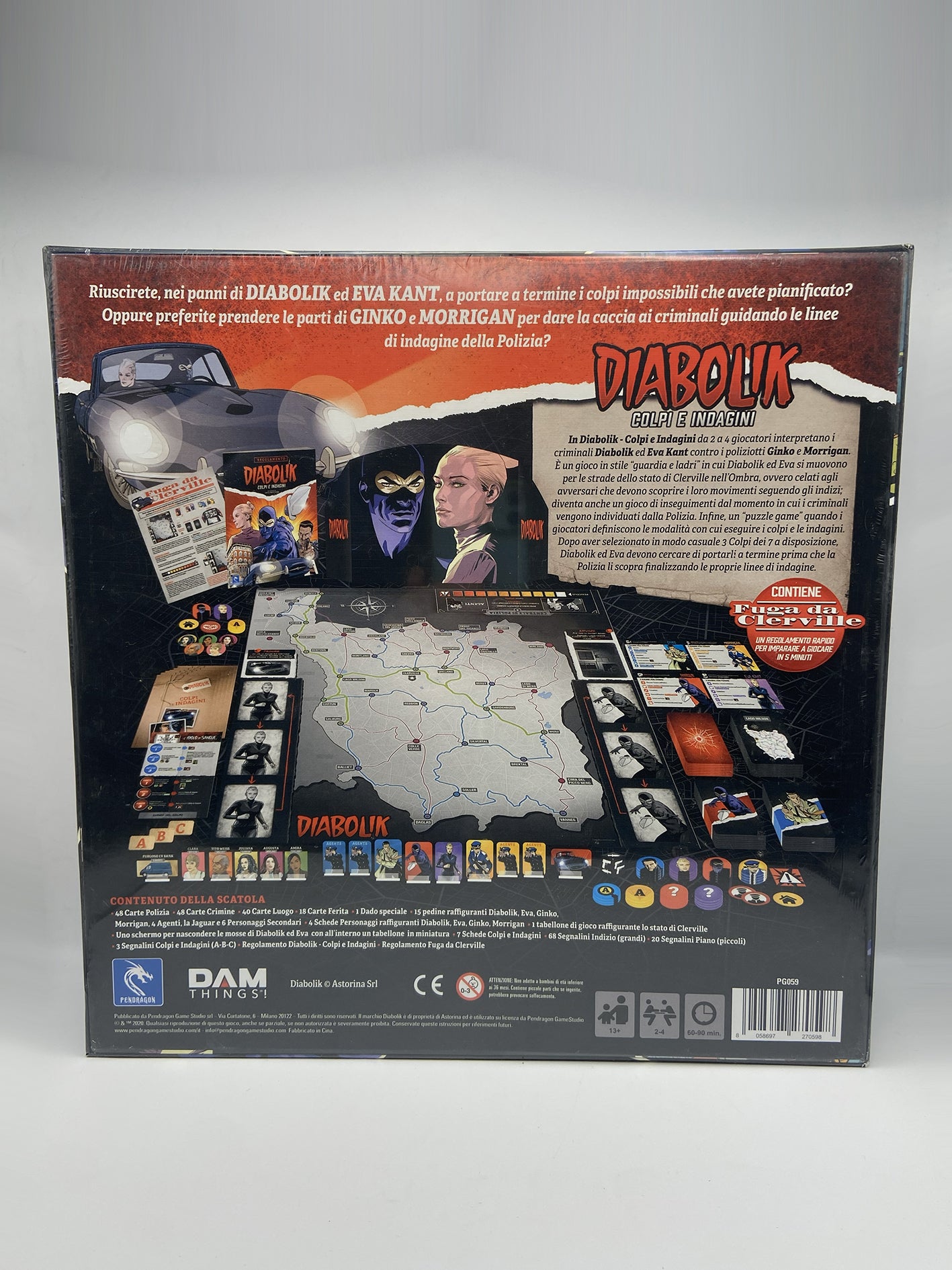 Diabolik - Colpi e indagini - Gioco da tavolo