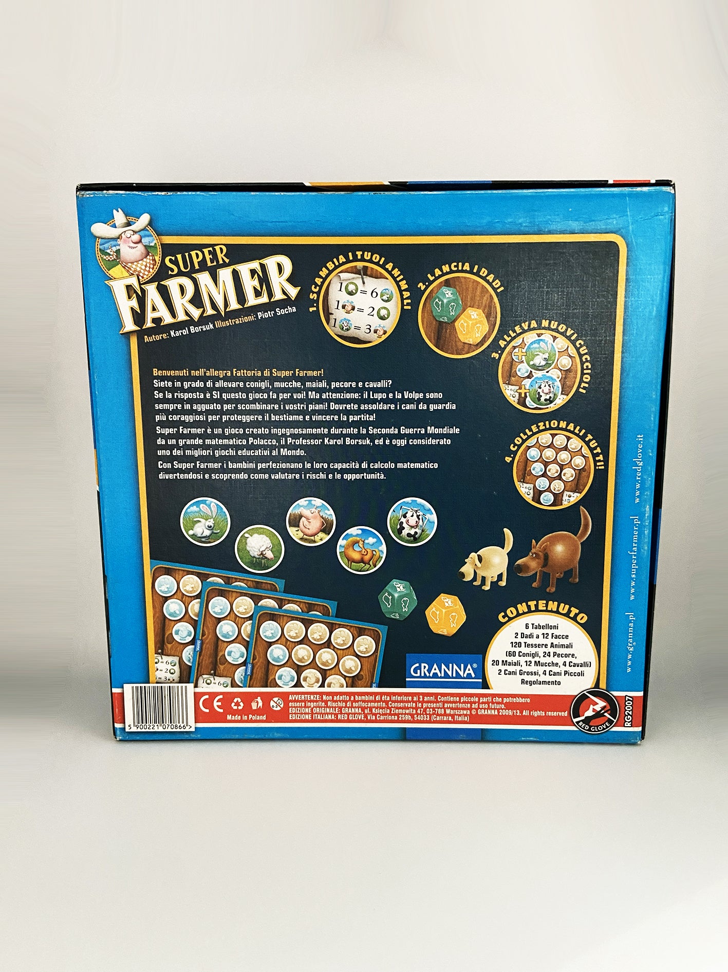 Super Farmer Gioco da tavolo Granna Red Glove Usato
