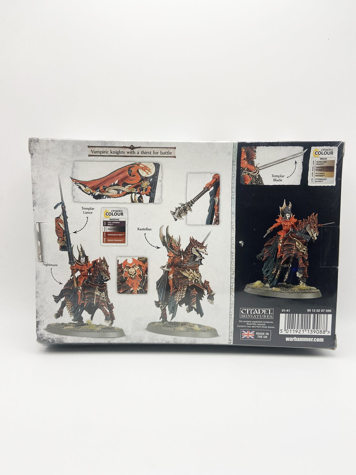 Warhammer Age Of Sigmar Soulblight Gravelords Blood Knights Citadel Miniatures