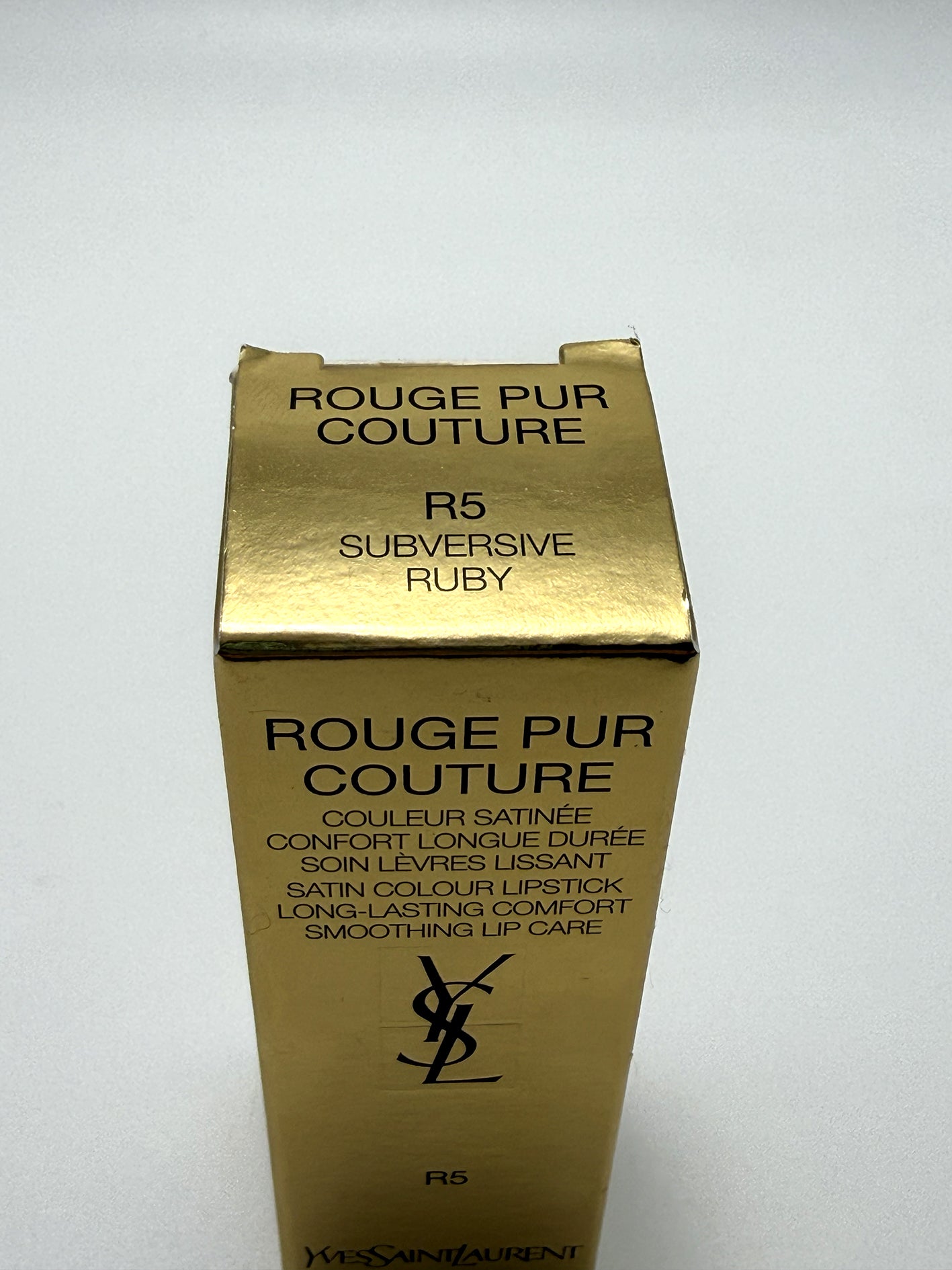 Yves Saint Laurent Rouge Pur Couture R5 Subversive Ruby Rossetto Satinato YSL Beauty Trucco Make up