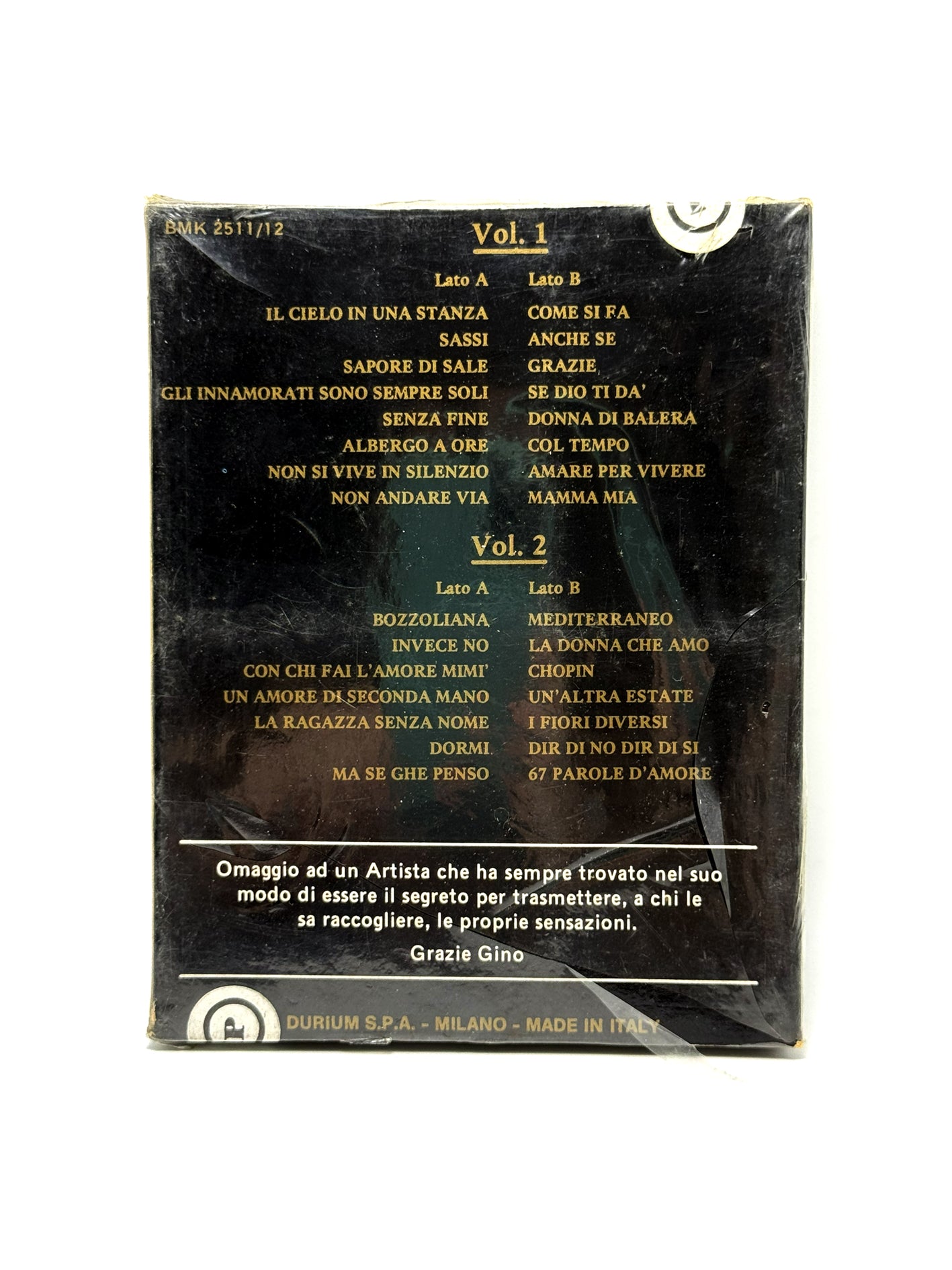 Gino Paoli 20 anni di canzoni 2 x Cassette audio mc sigillate 1985
