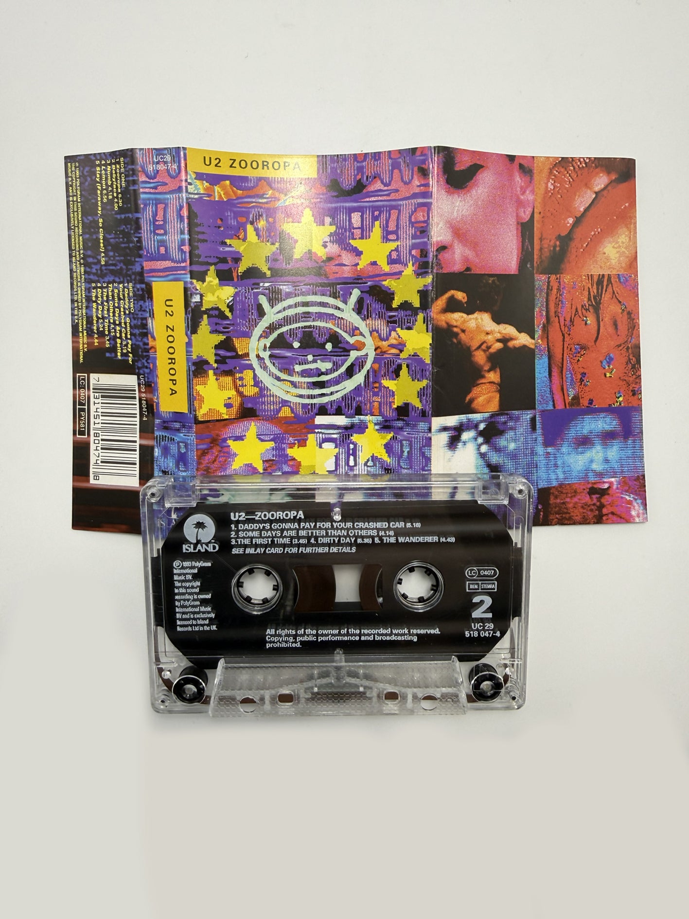U2 Zooropa cassetta audio mc 1993