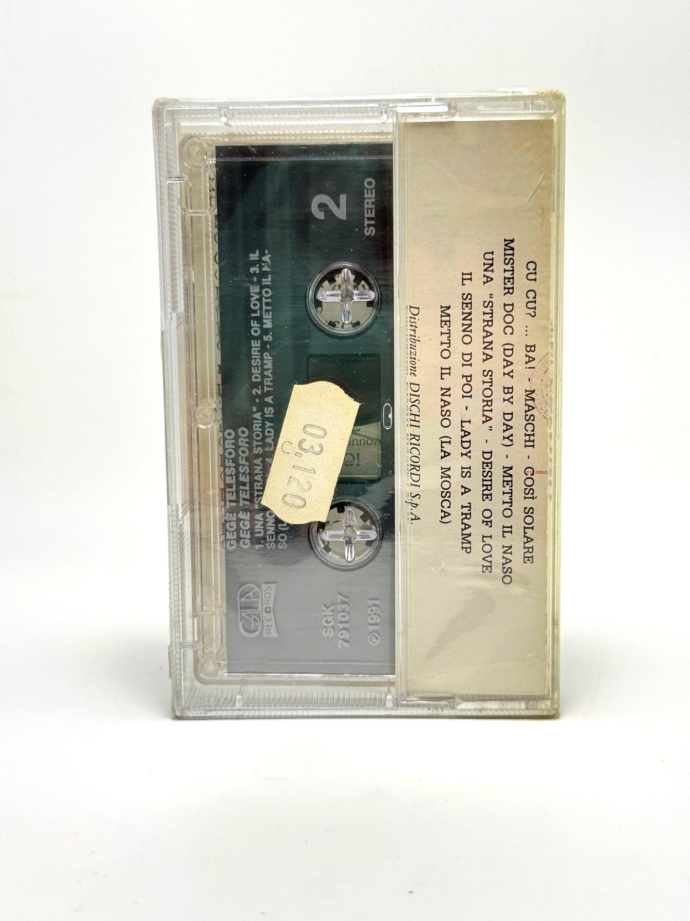 Gegè Telesforo cassetta audio mc sigillata 1991