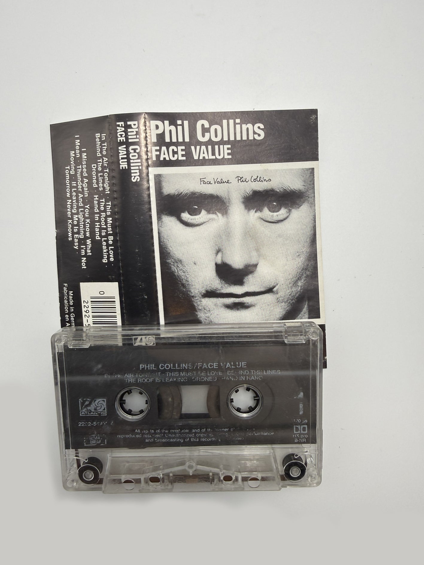 Phil Collins Face Value cassetta audio mc