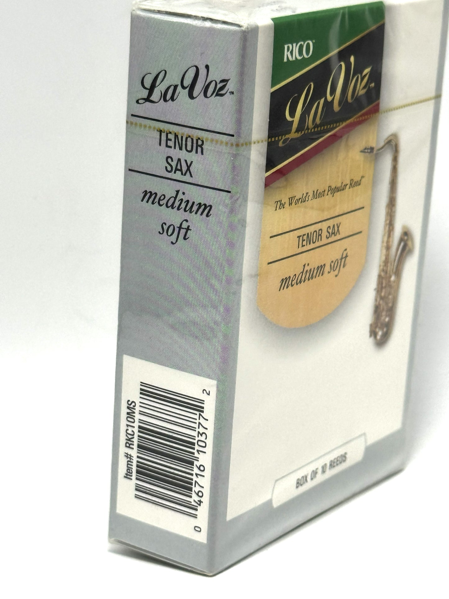 Rico La Voz Ance Sax Tenor Confezione 10 Pz Reeds Medium Soft Sassofono Tenore