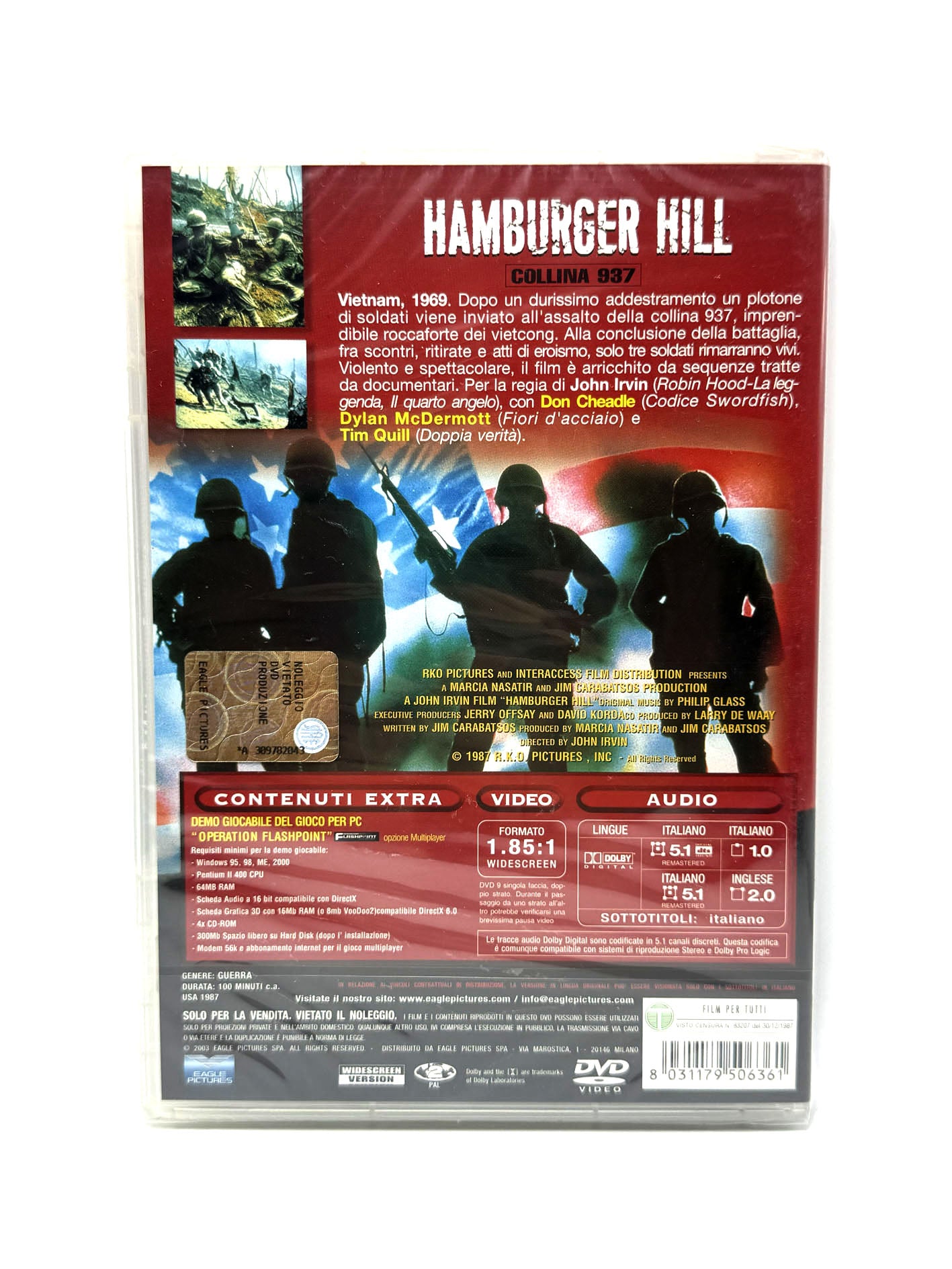 Hamburger Hill Collina 937 DVD Film movie