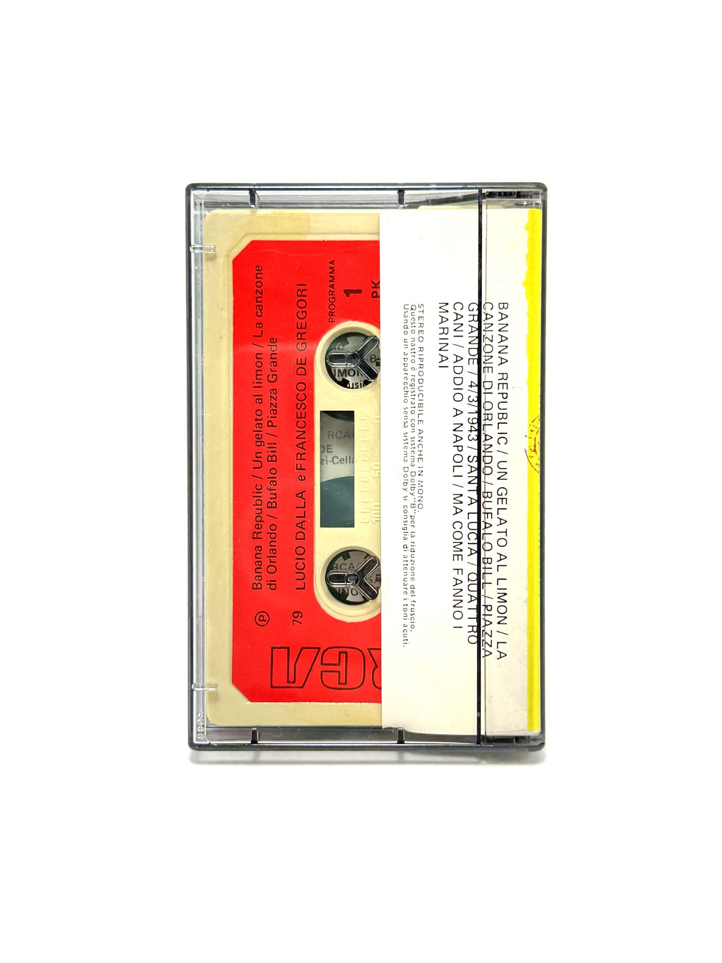 Francesco De Gregori Lucio Dalla Banana Republic cassetta audio mc 1979