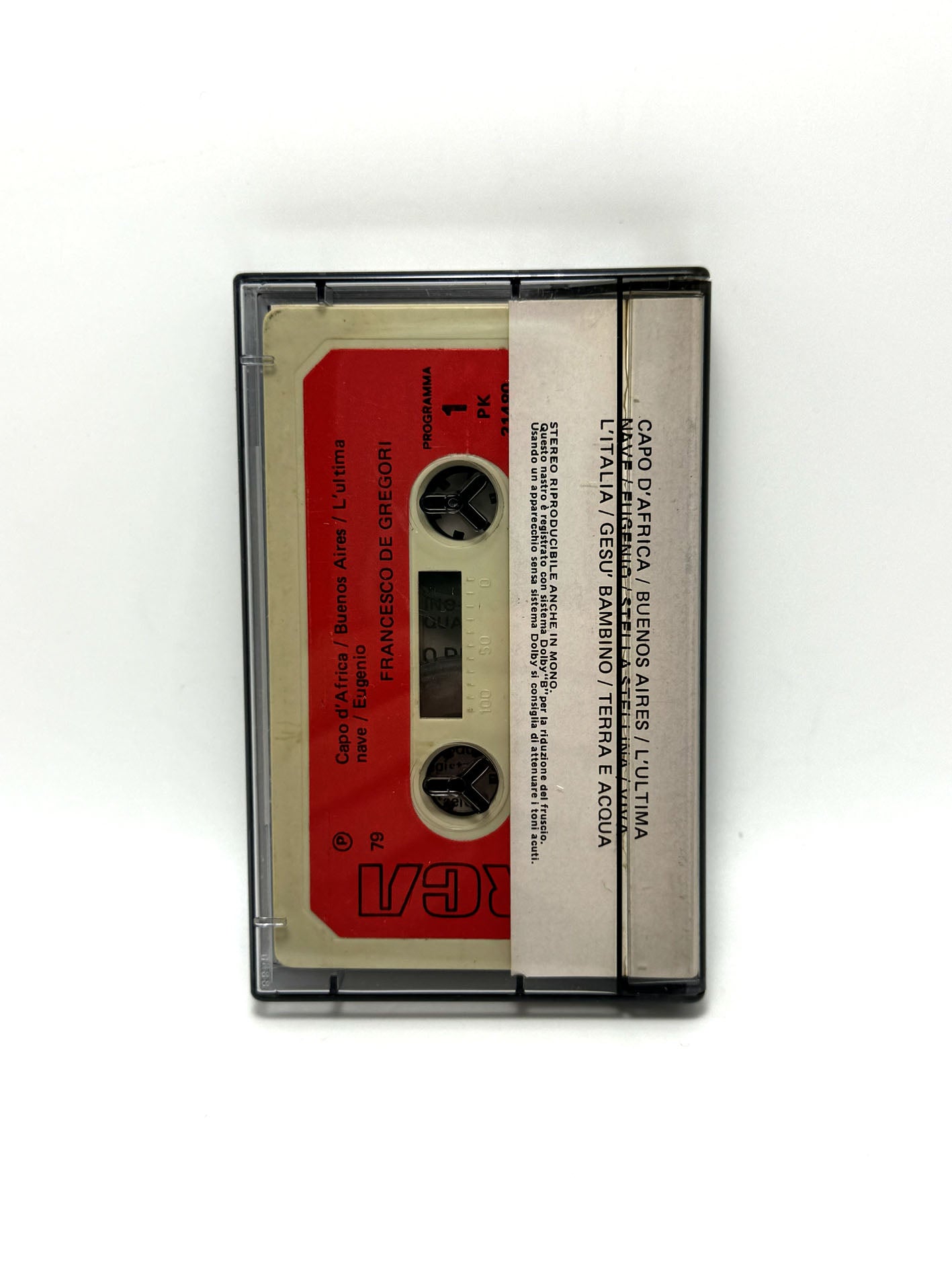Francesco De Gregori Viva L'Italia cassetta audio mc 1979