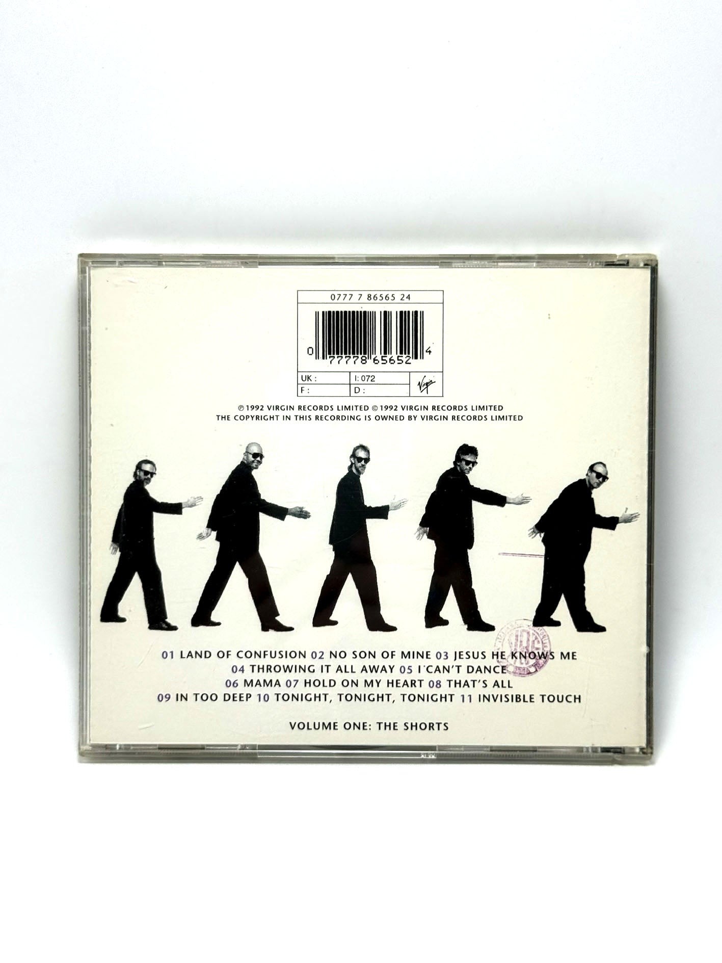 Genesis Live The Way We Walk Volume One: The Shorts CD 1992