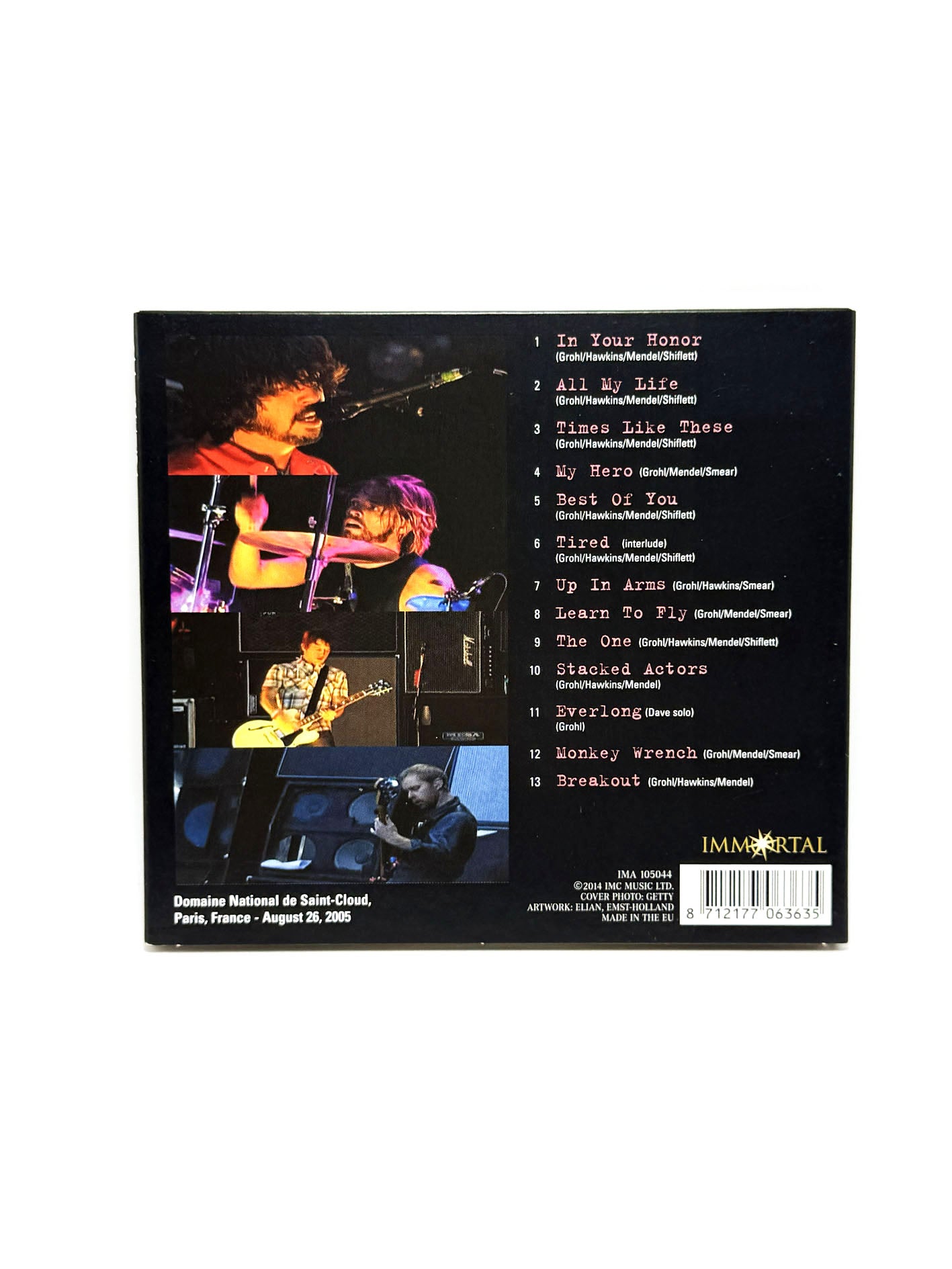 Foo Fighters Live In Paris 2005 CD 2014 Digipack