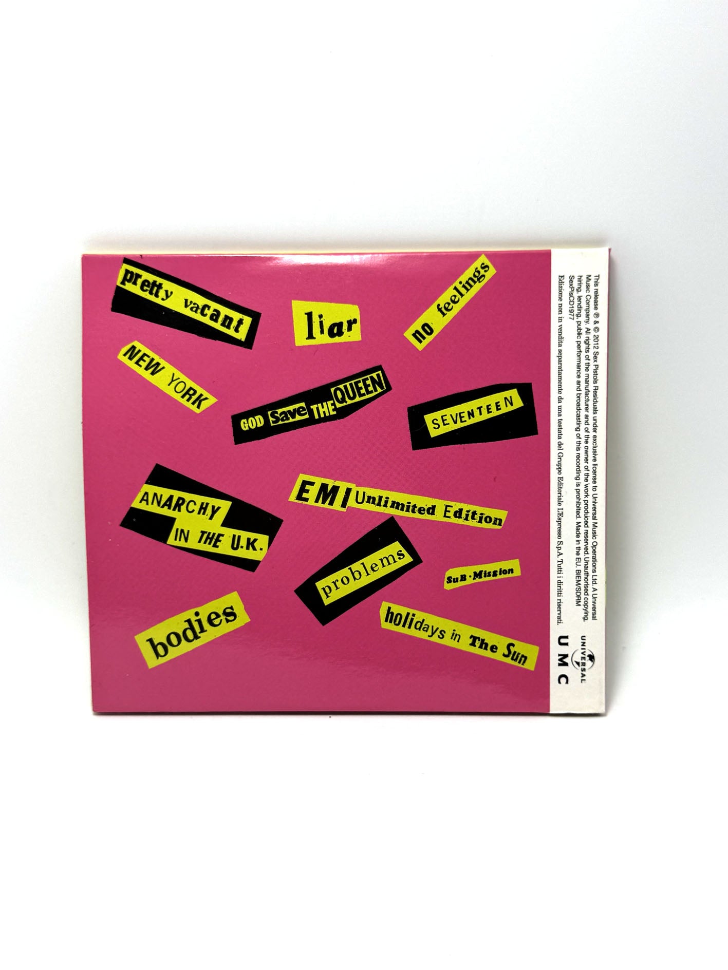 Sex Pistols Never Mind The Bollocks Here's The Sex Pistols CD 2012 Editoriale