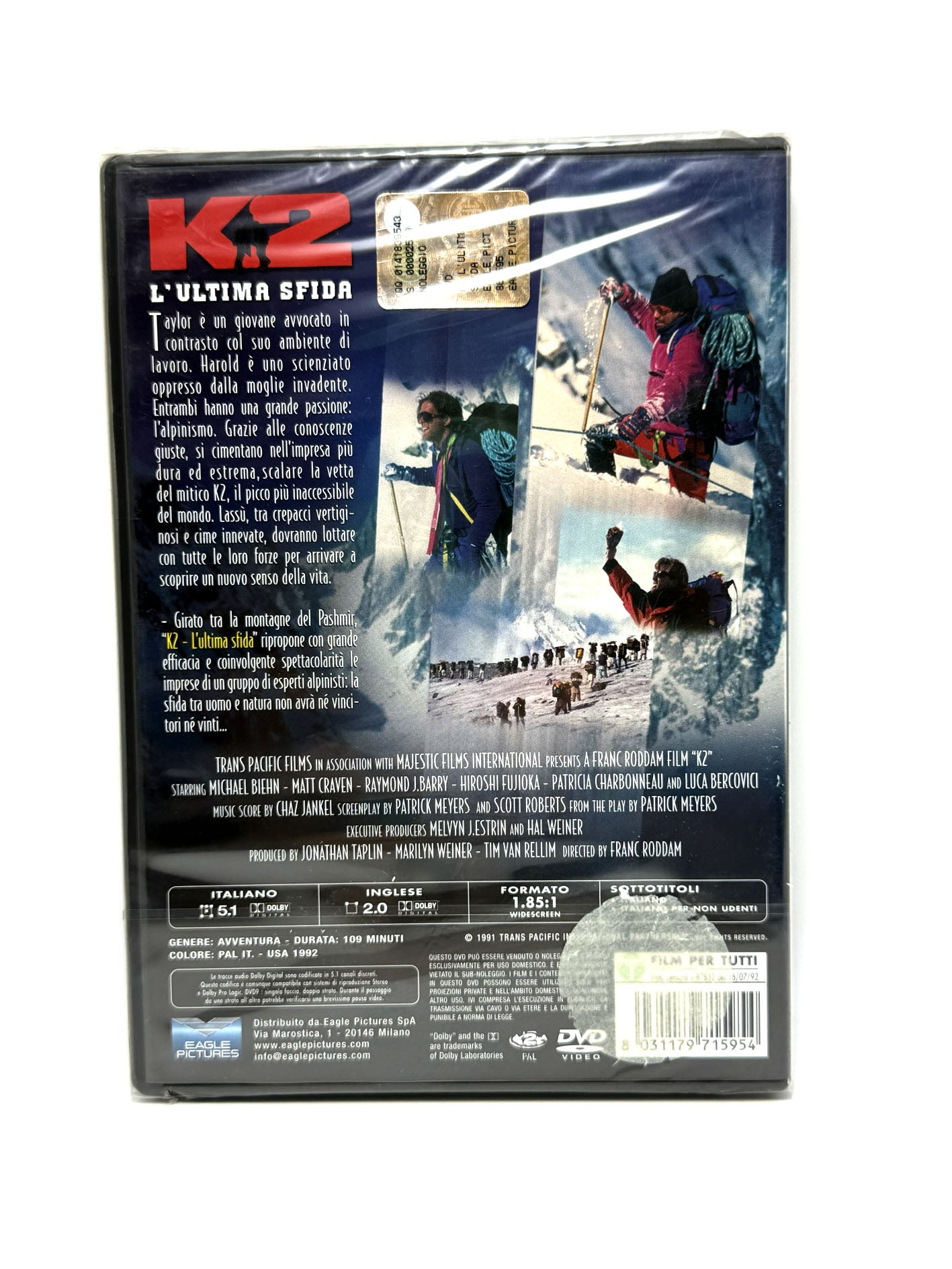 K2 L'Ultima Sfida Dvd Film Movie Avventura