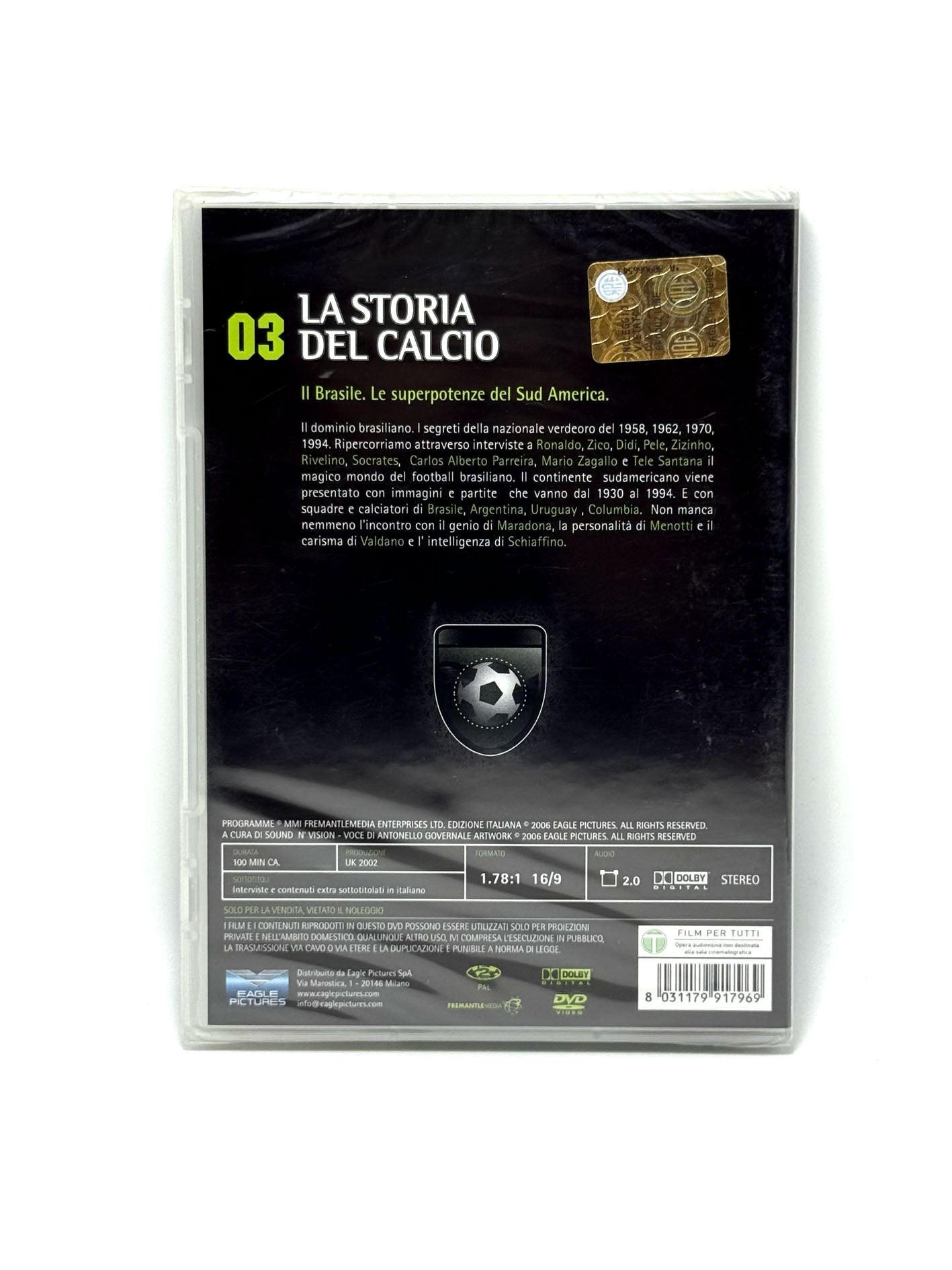 DVD La Storia Del Calcio volume 3: Il Brasile, le superpotenze del Sud America