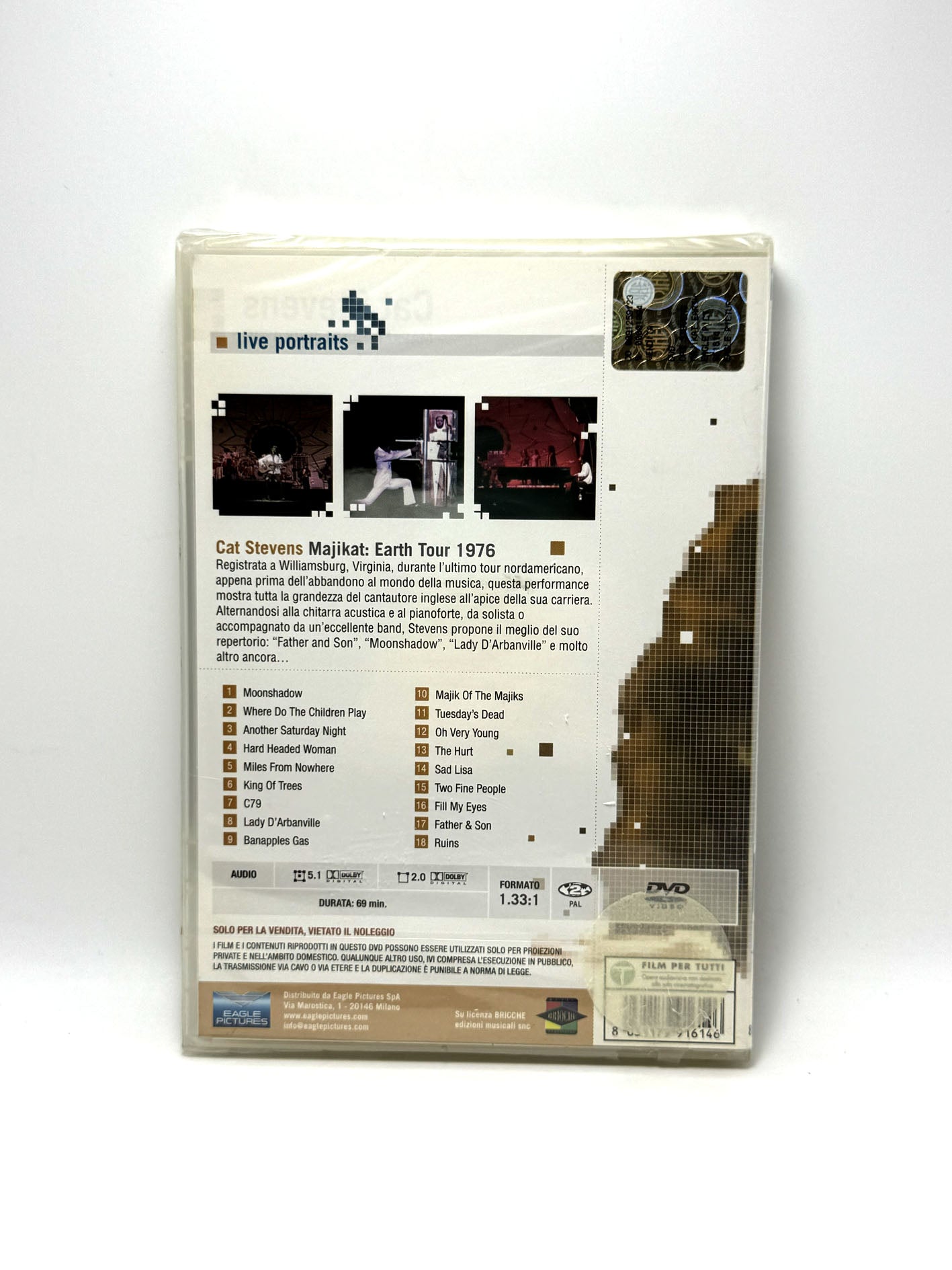 Cat Stevens Majikat. Earth Tour 1976 Live Portraits DVD