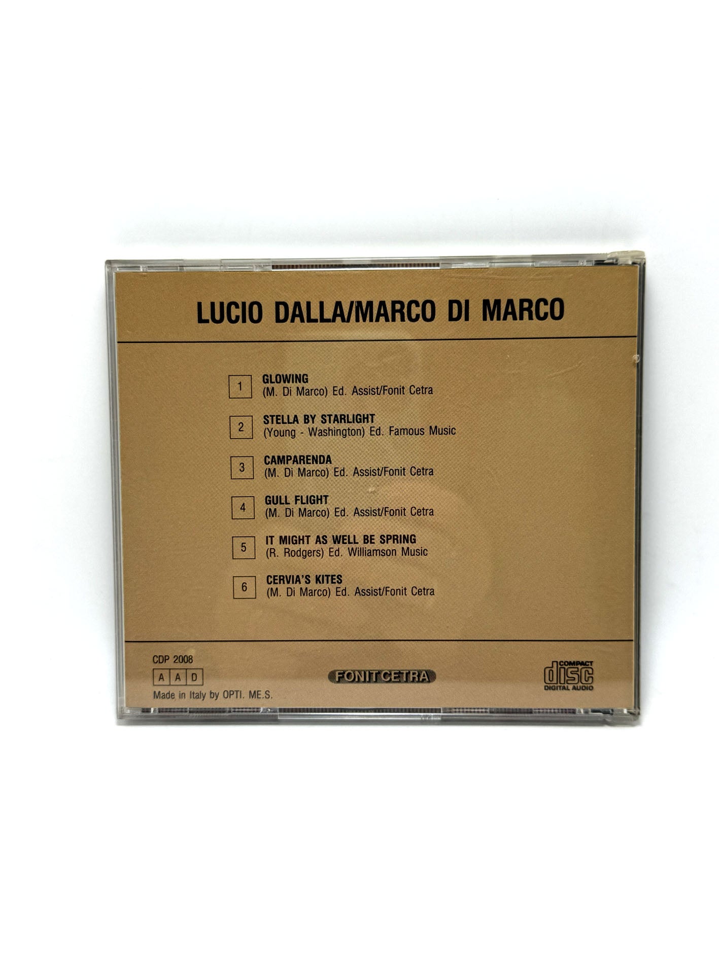 Lucio Dalla, Marco Di Marco Lucio Dalla Marco Di Marco CD 2008
