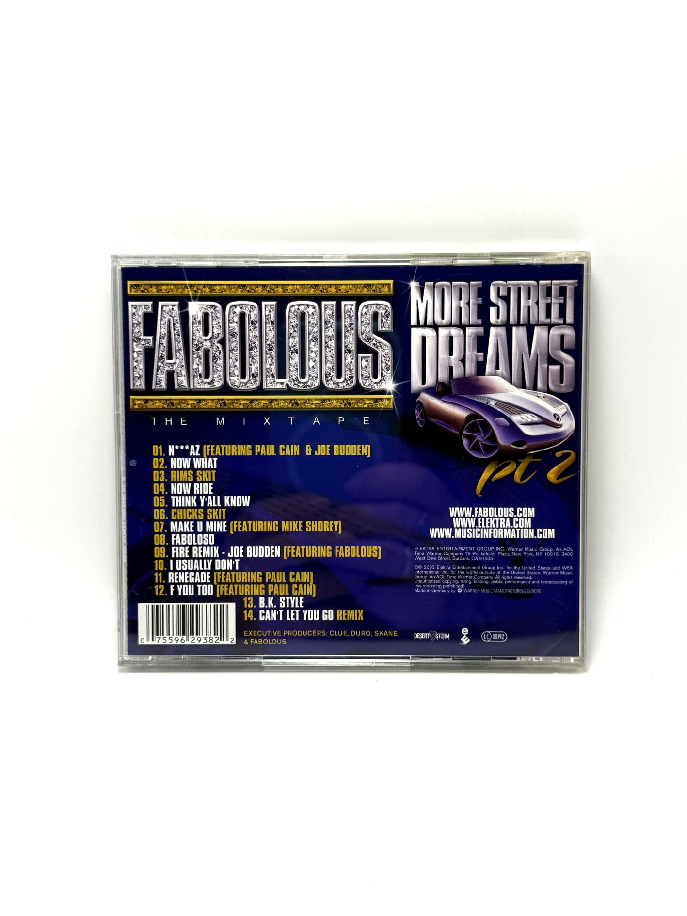 Fabolous More Street Dreams Pt. 2 The Mixtape CD 2003