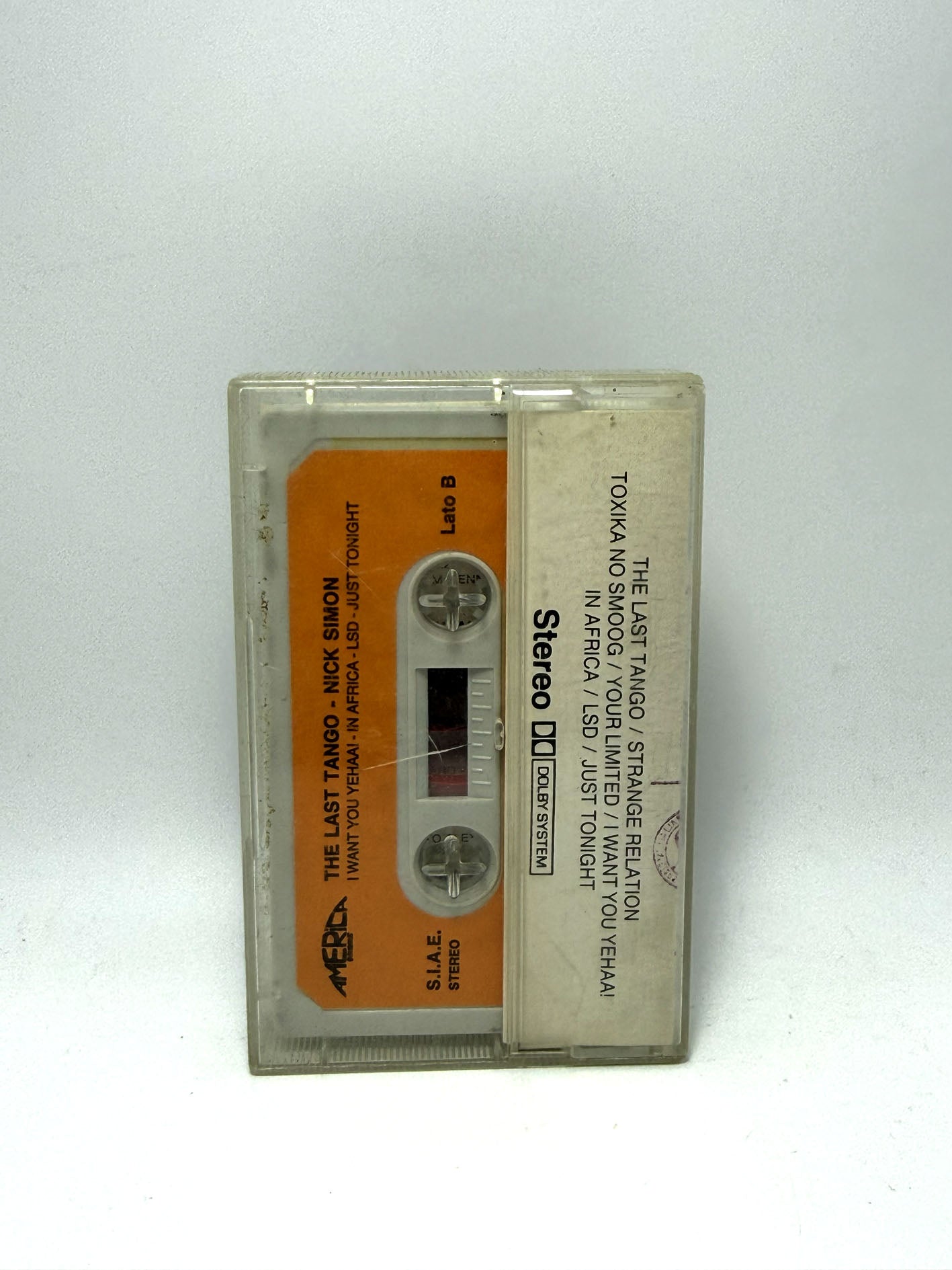 Nick Simon The Last Tango cassetta audio mc tape Rara