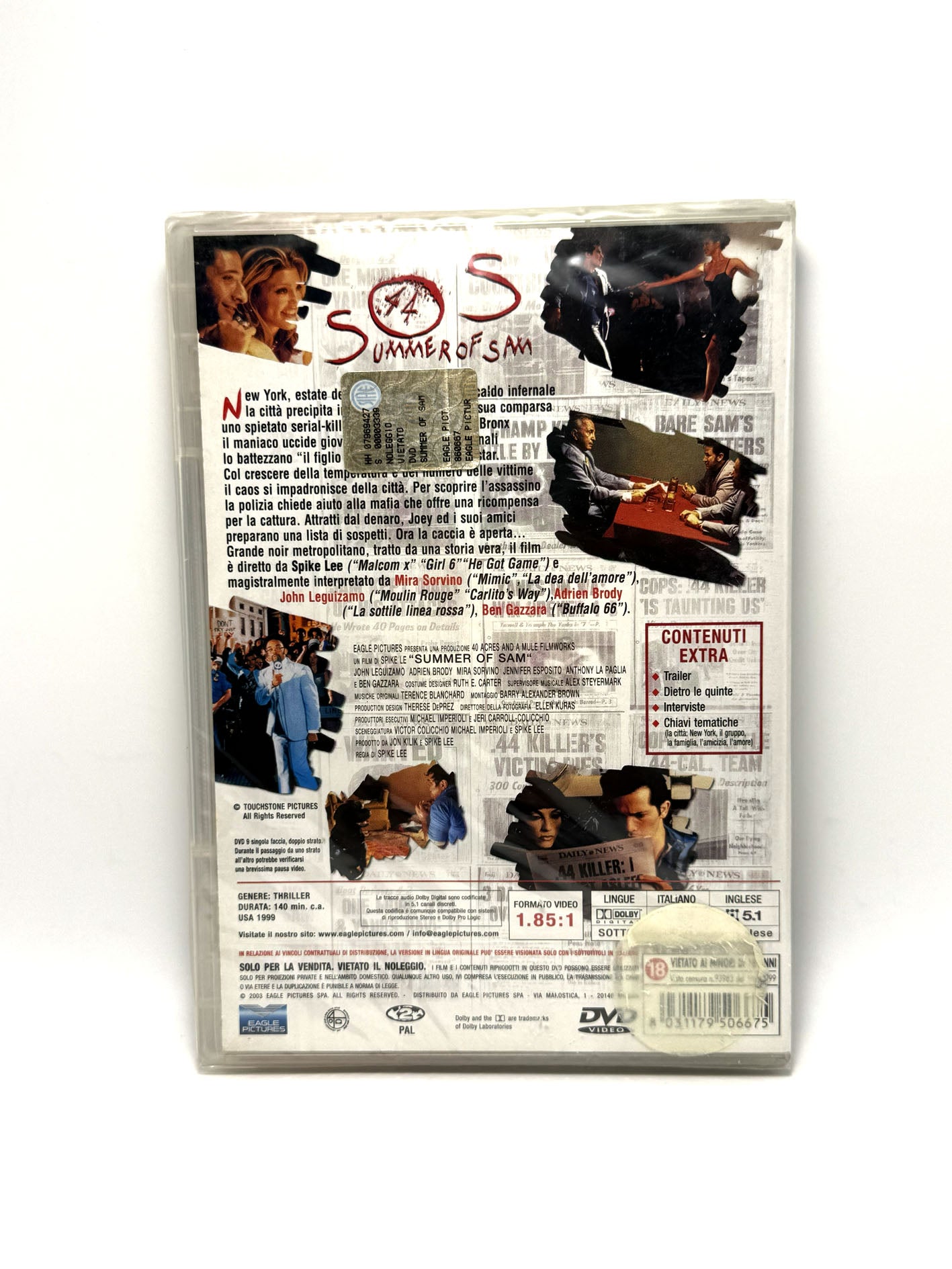 S.O.S. Summer of Sam Rabbia a New York DVD Film Movie Thriller