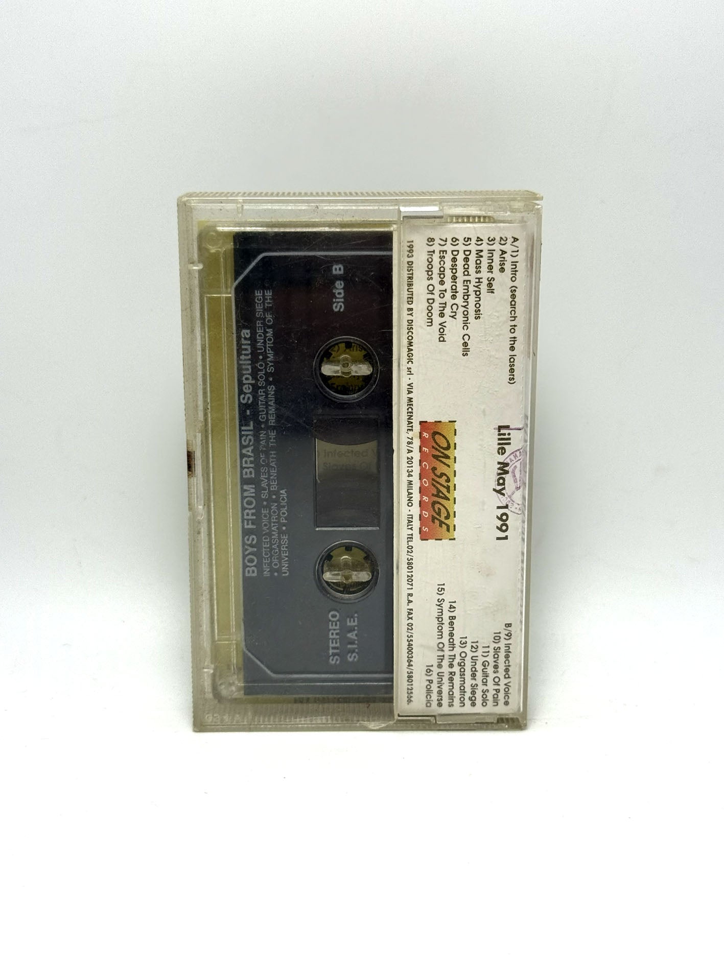 Sepultura Boys From Brasil cassetta audio mc tape 1993