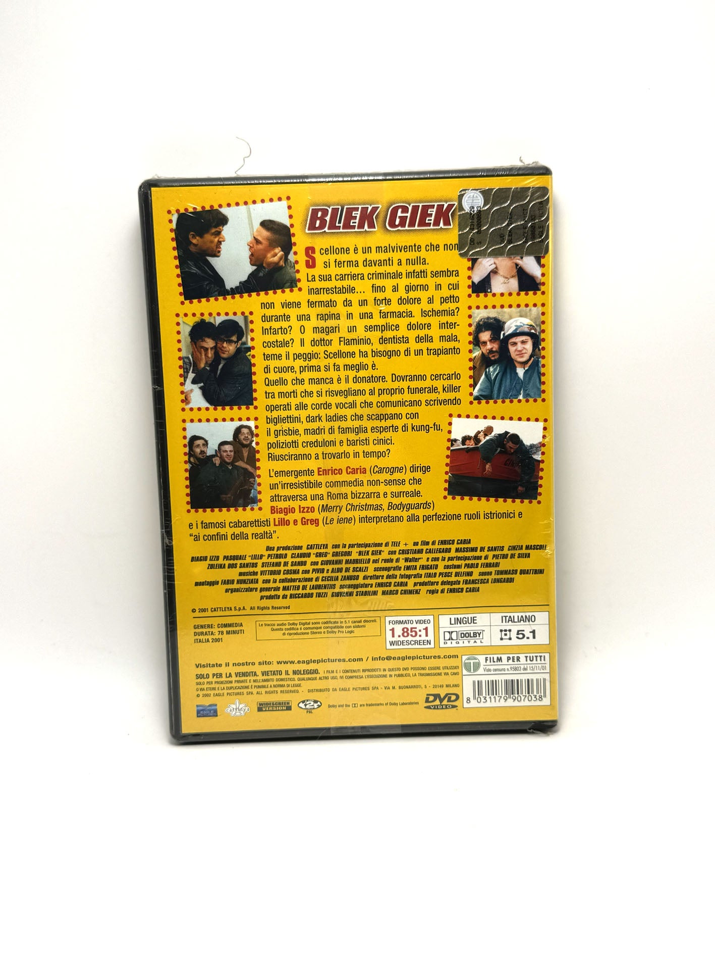 Blek Giek DVD Film Movie Commedia Biagio Izzo Lillo Greg