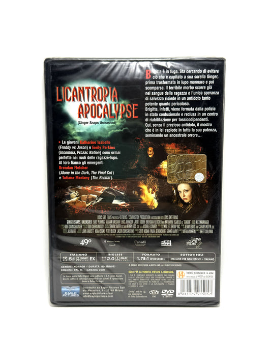 Licantropia Apocalypse I lupi sono liberi DVD Film Movie Horror