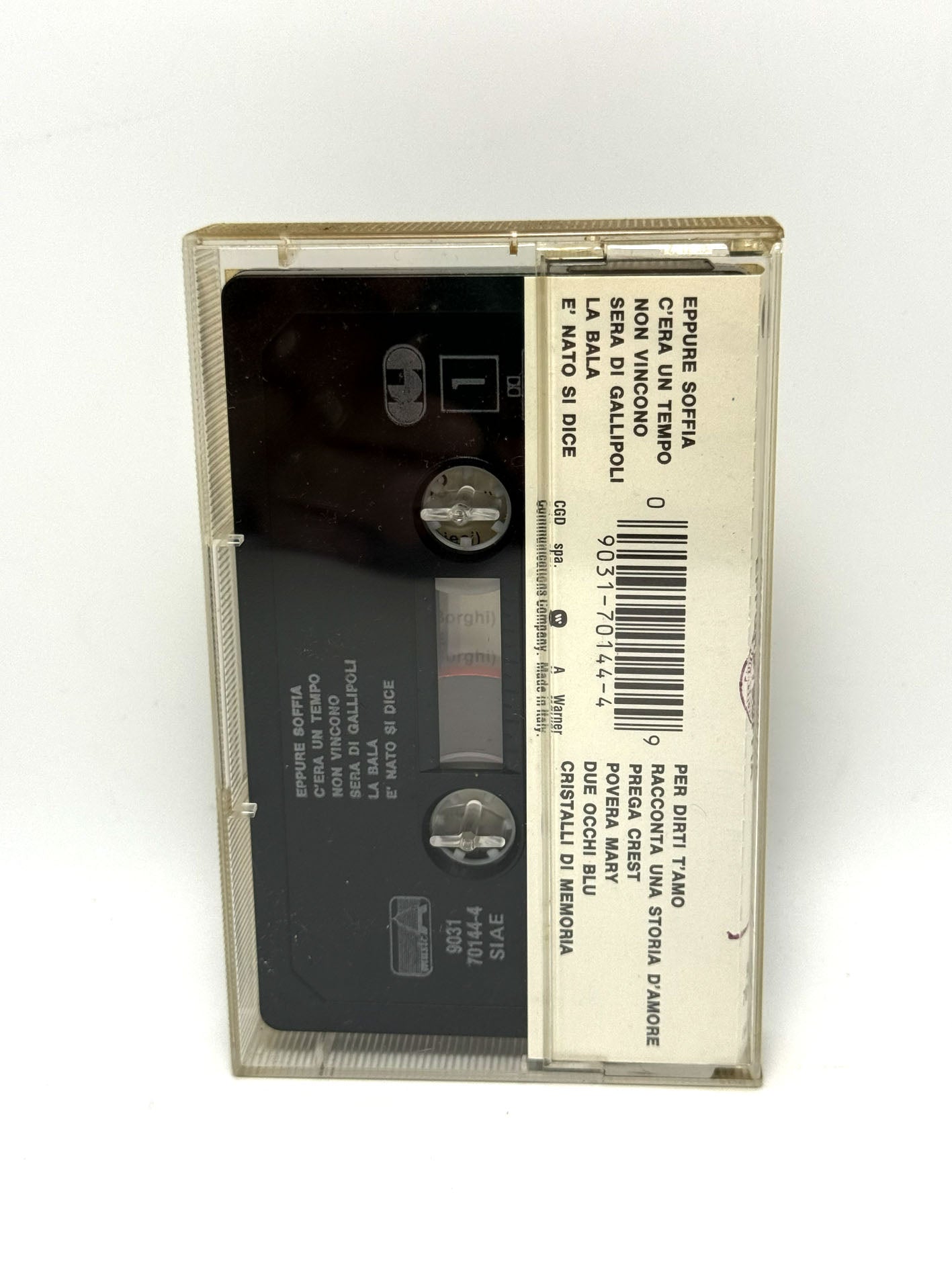 Pierangelo Bertoli Eppure Soffia cassetta audio tape rara