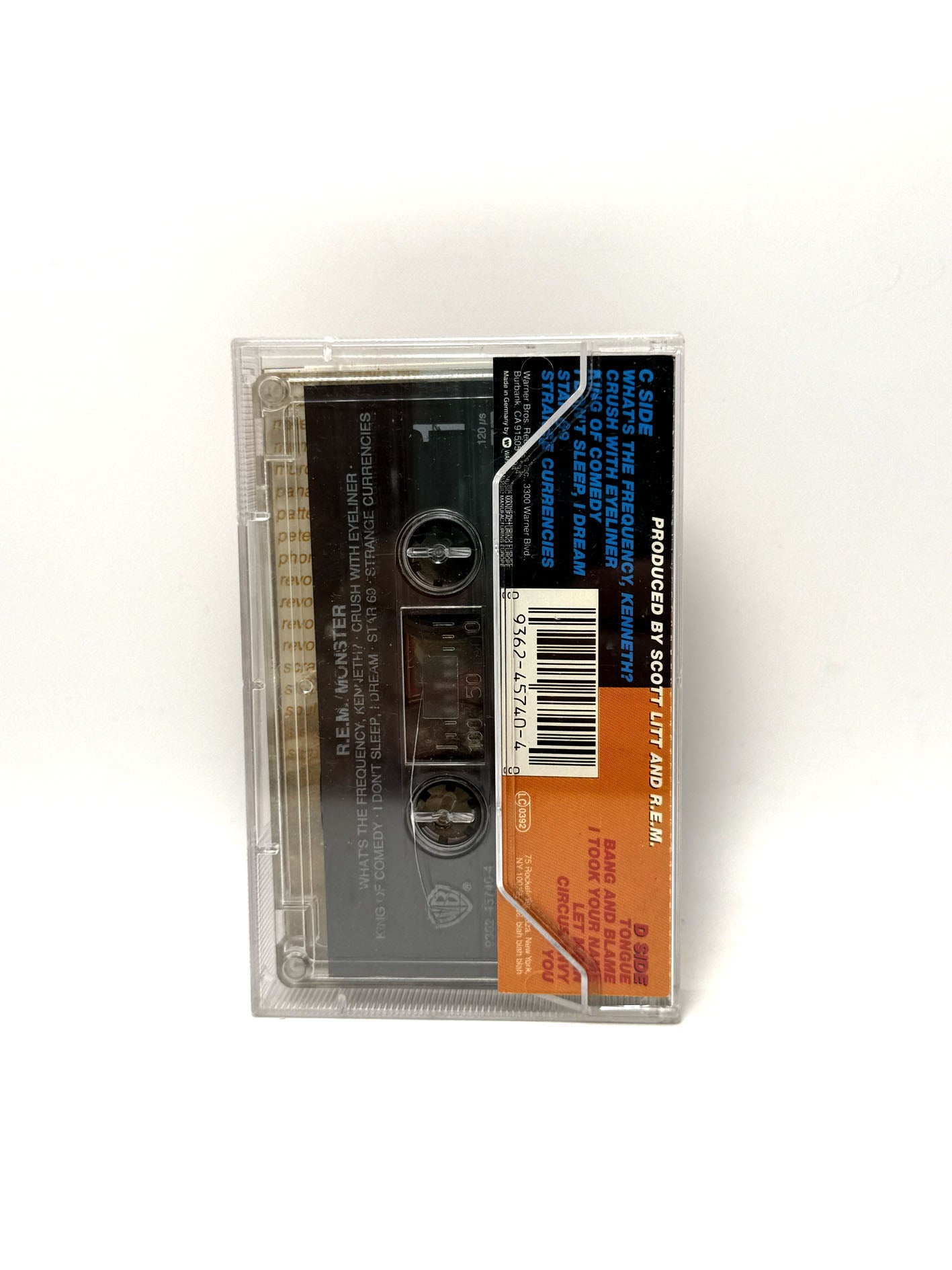 R.E.M. Monster cassetta audio tape Rem Scott Litt Michael Stipe