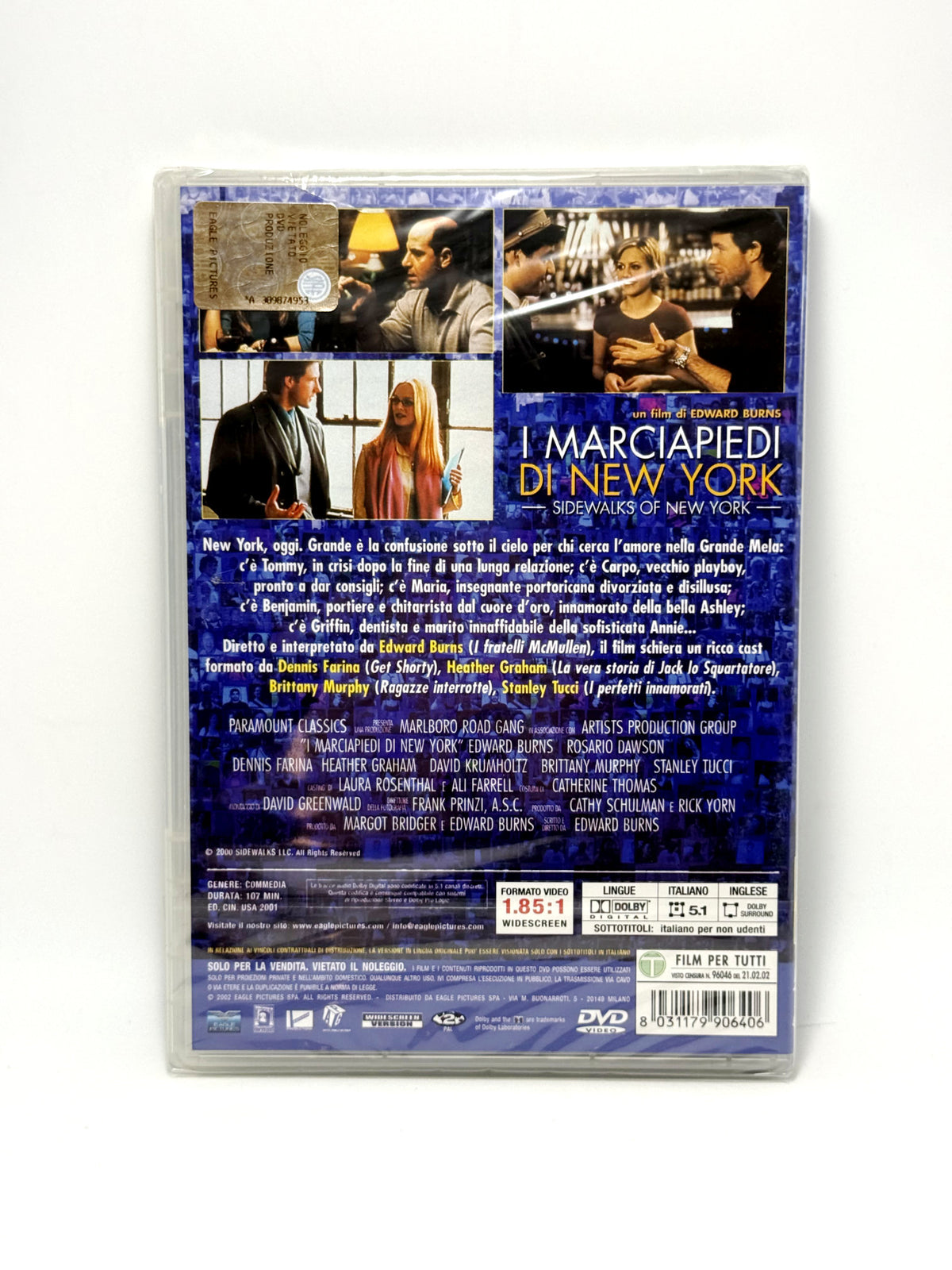 I marciapiedi di New York Sidewalks of New York DVD Edward Burns film Movie Commedia