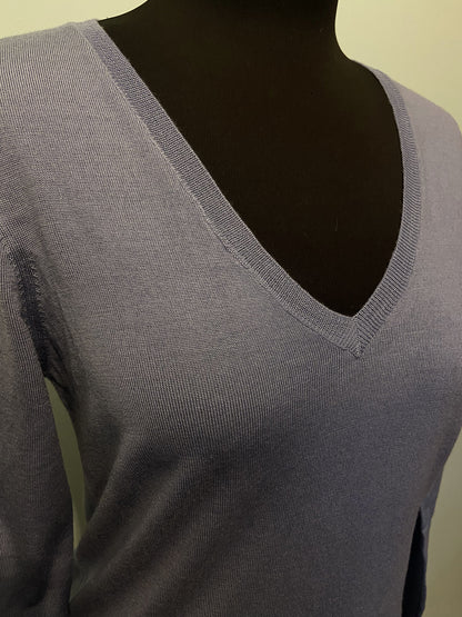 Pull Maglia Scollo a V Falber 38 - 100% lana