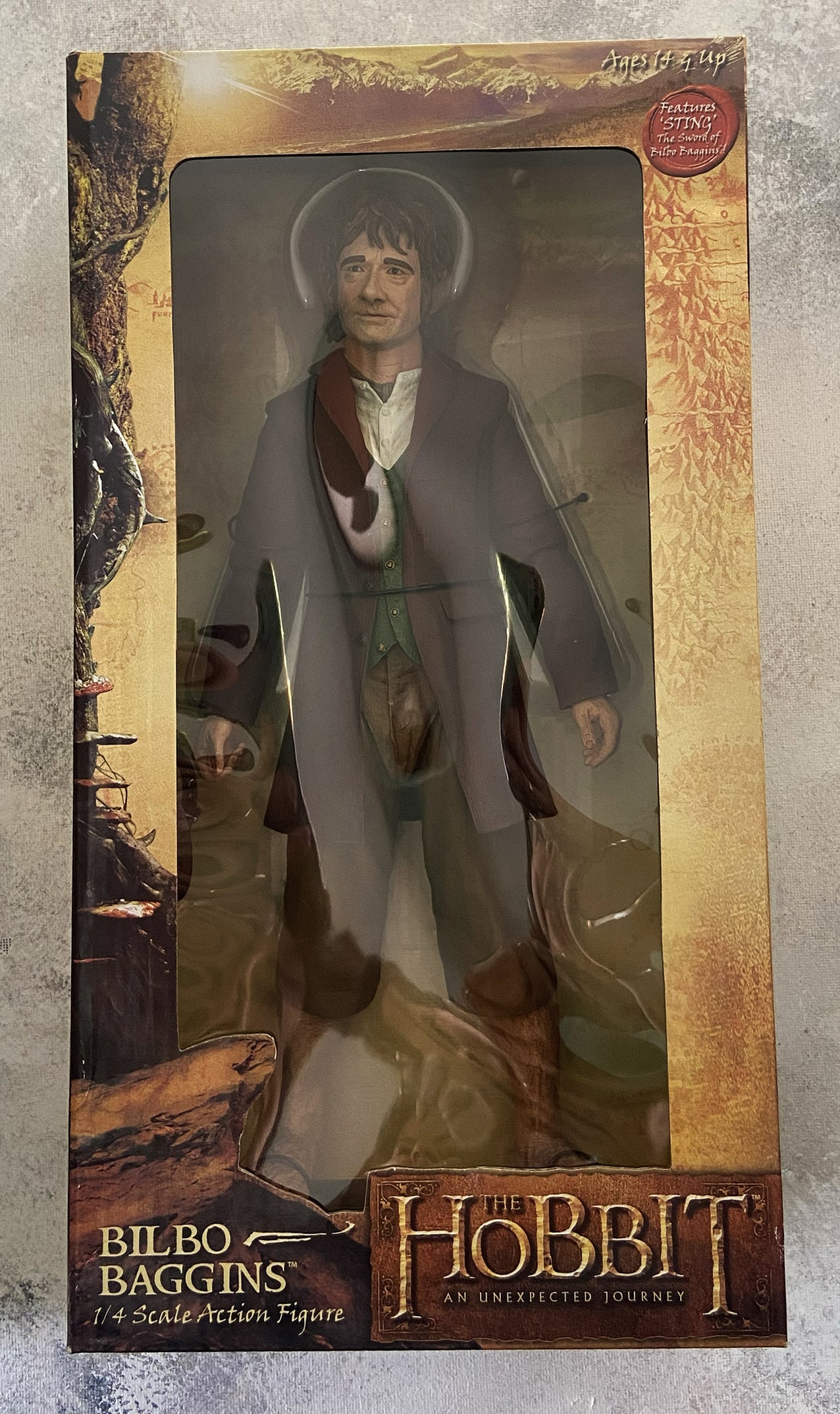 Lo Hobbit Action Figure Bilbo Baggins 30 Cm Il signore degli anelli Neca