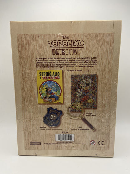 Topolino detective Box legno Supergiallo Con lente d'ingrandimento Panini Comics