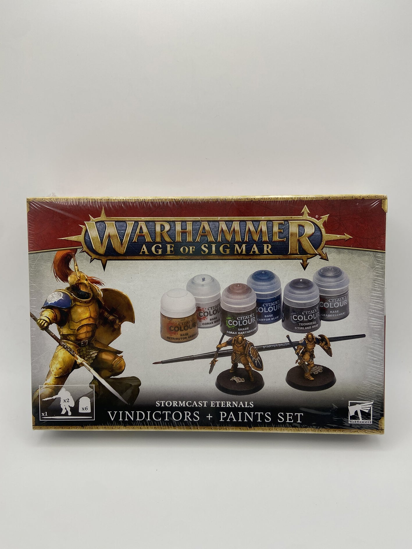 Warhammer Age of Sigmar Figli Eterni della Tempesta: Vindictor + Set di Pittura Citadel Miniatures