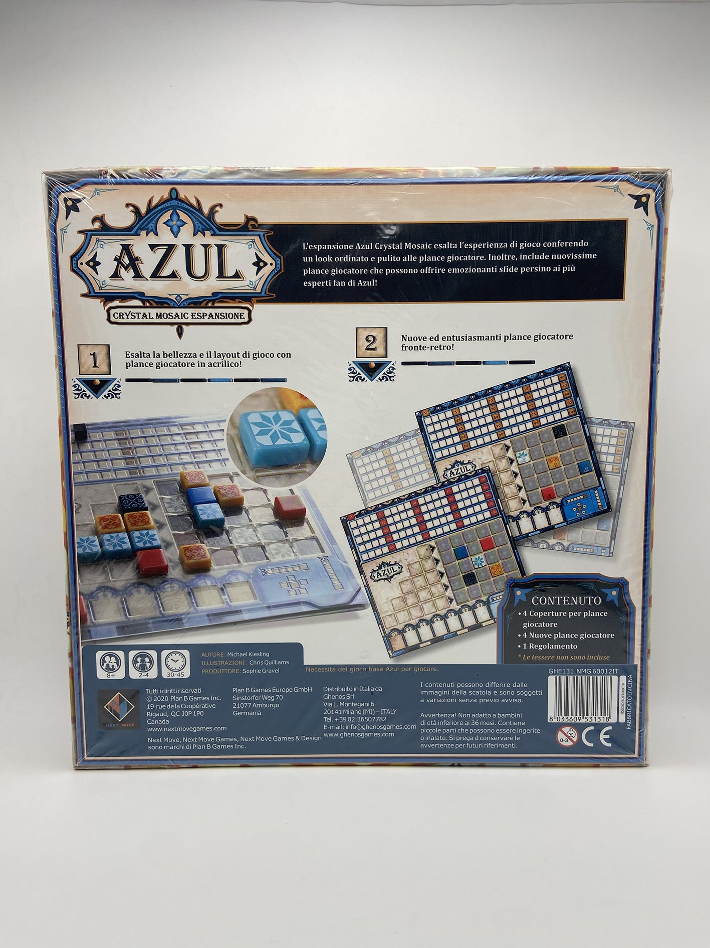 Mosaico in cristallo Azul Espansione. Gioco da tavolo Ghenos Games