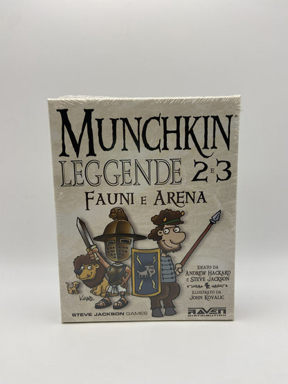 Munchkin Leggende 2 e 3 Fauni e Arena Espansione Munchkin Leggende Gioco da tavolo