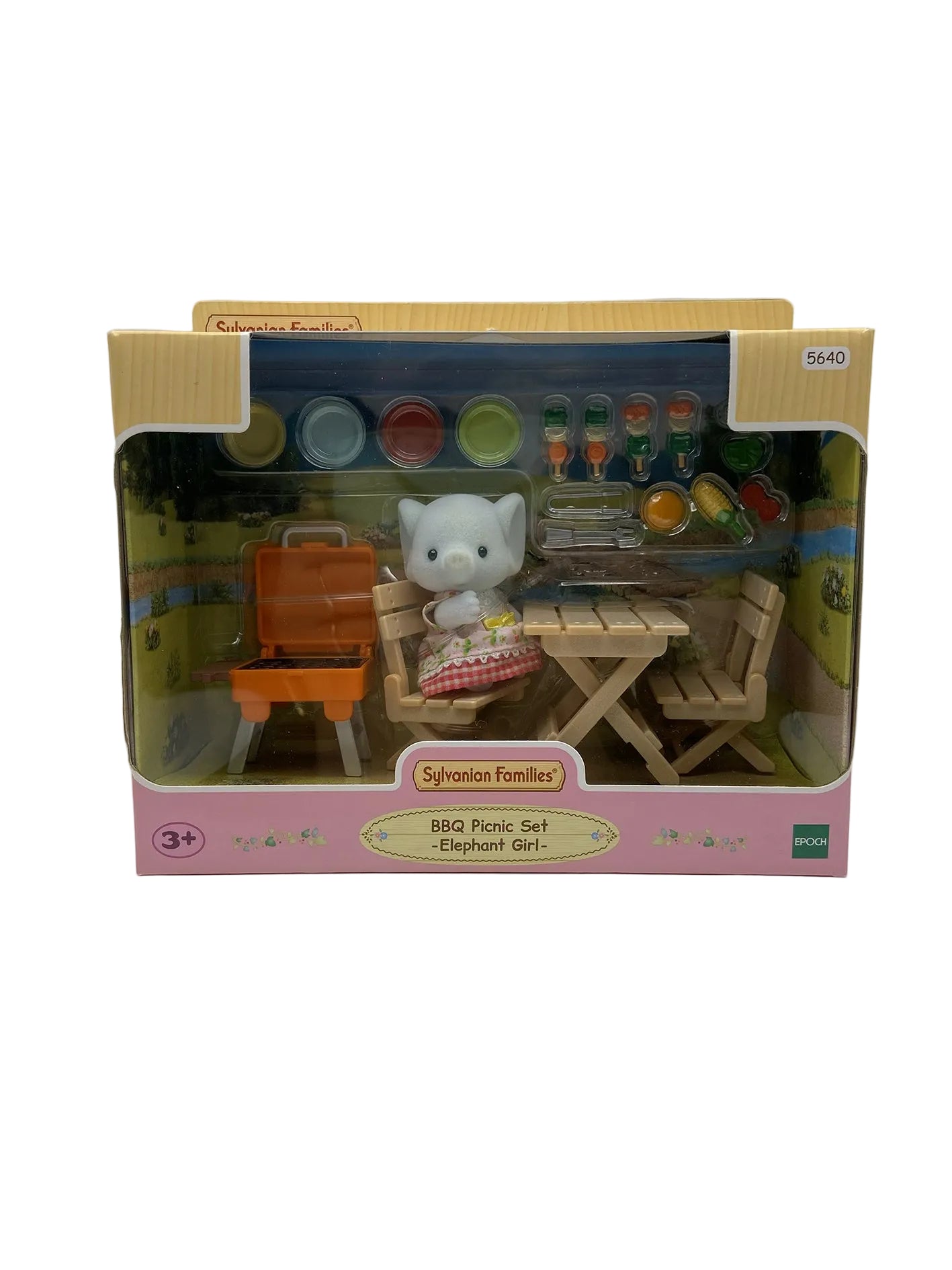Sylvanian Families 5640 Set Barbeque per Picnic ragazza Elefante