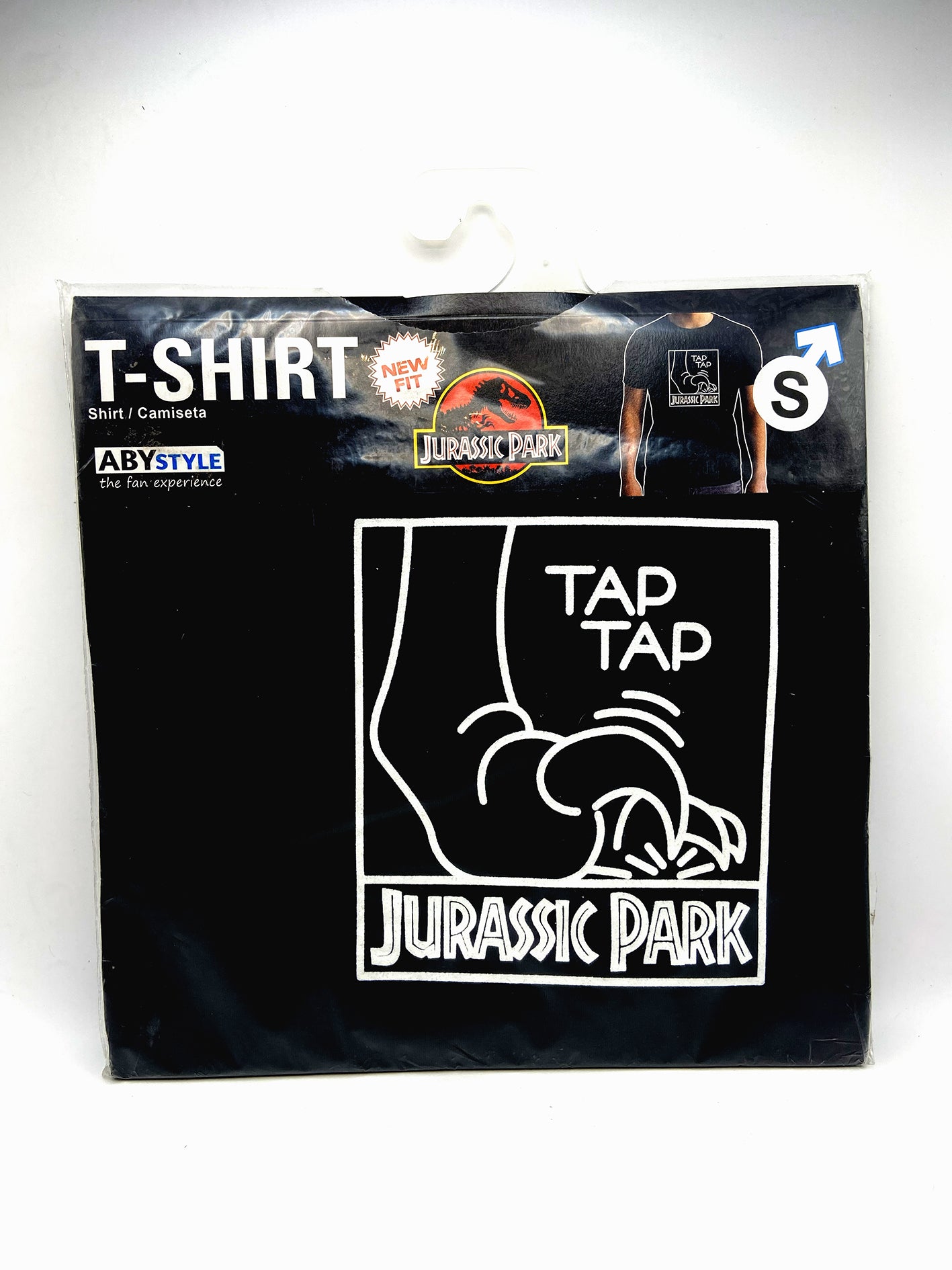 Jurassic Park Tshirt "Tap Tap" uomo S nera New fit Abystyle
