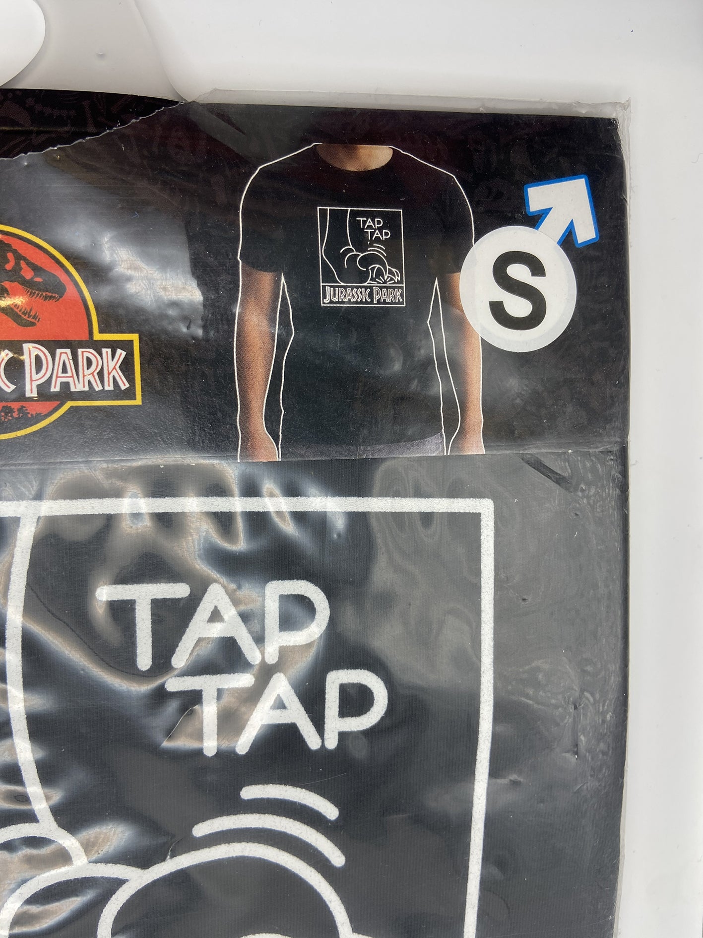 Jurassic Park Tshirt "Tap Tap" uomo S nera New fit Abystyle