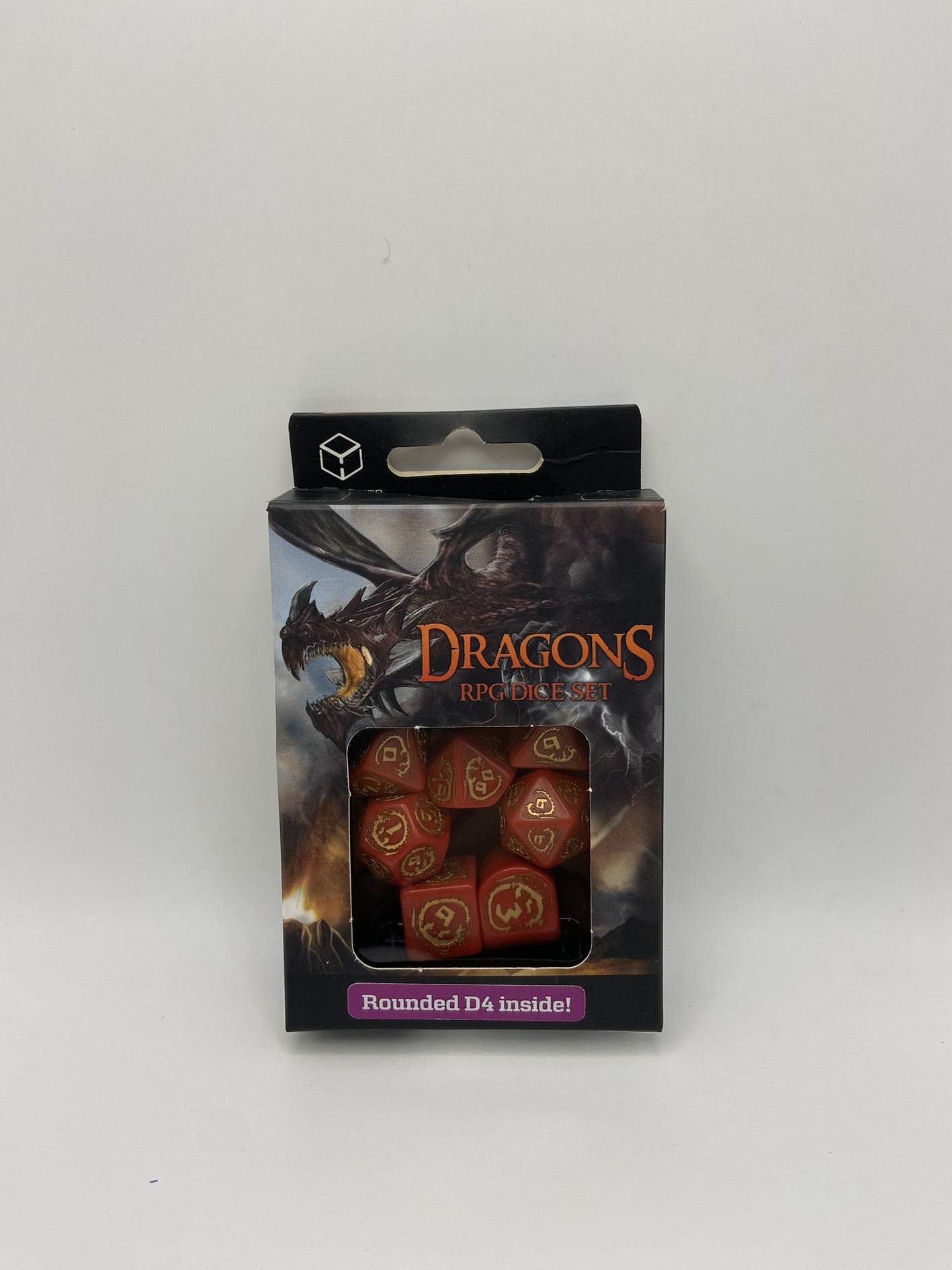 Dragons RPG Dice Set Set di dadi Rosso Oro Workshop Giochi di ruolo