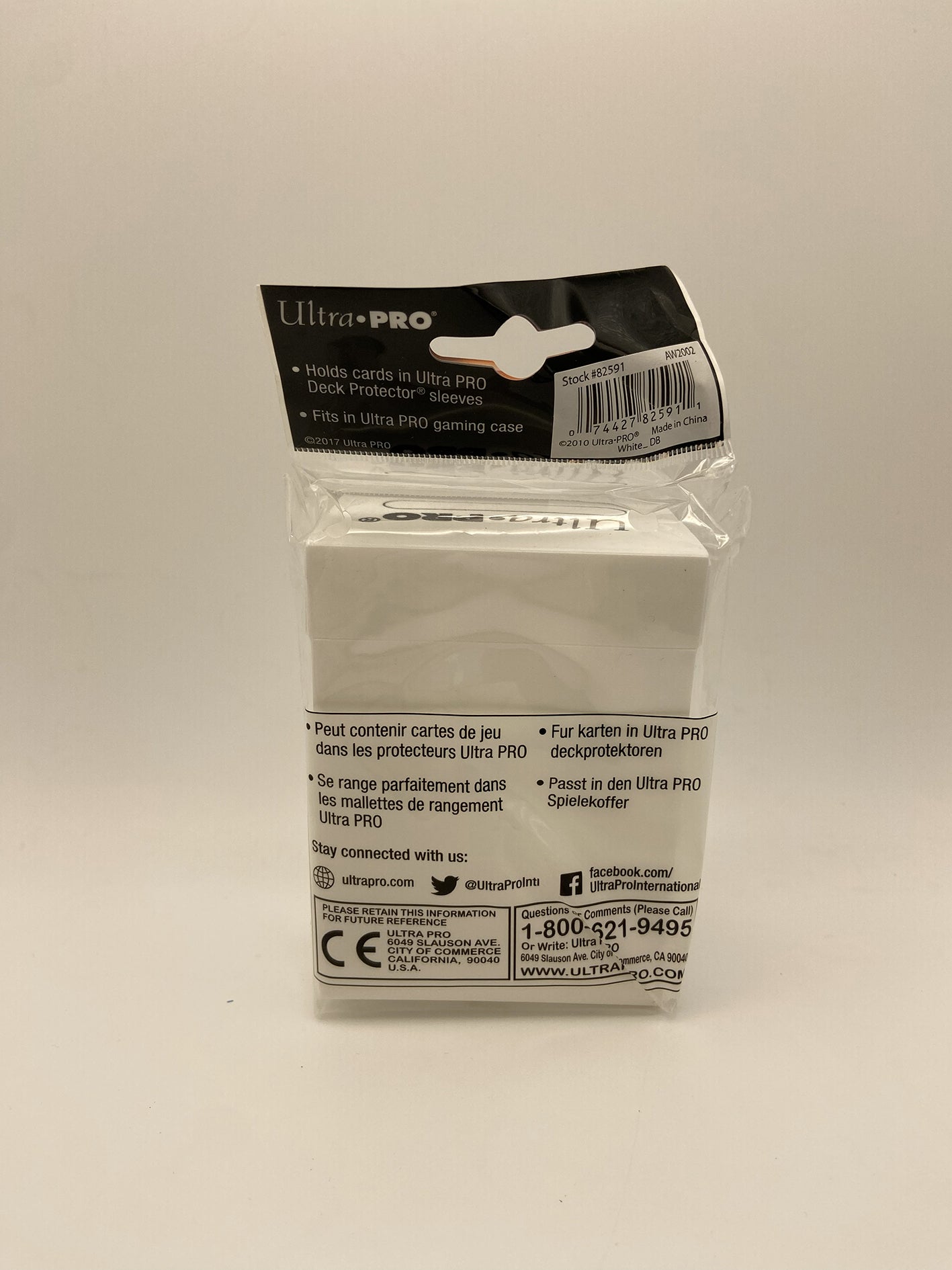 Ultra Pro Deck Box White Porta mazzo Card Game Carte Gioco da tavolo