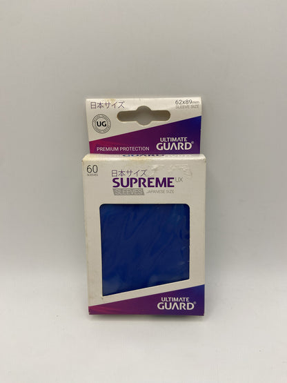 Ultimate Guard Supreme UX Sleeves taglia giapponese blu 60 Premium Protection