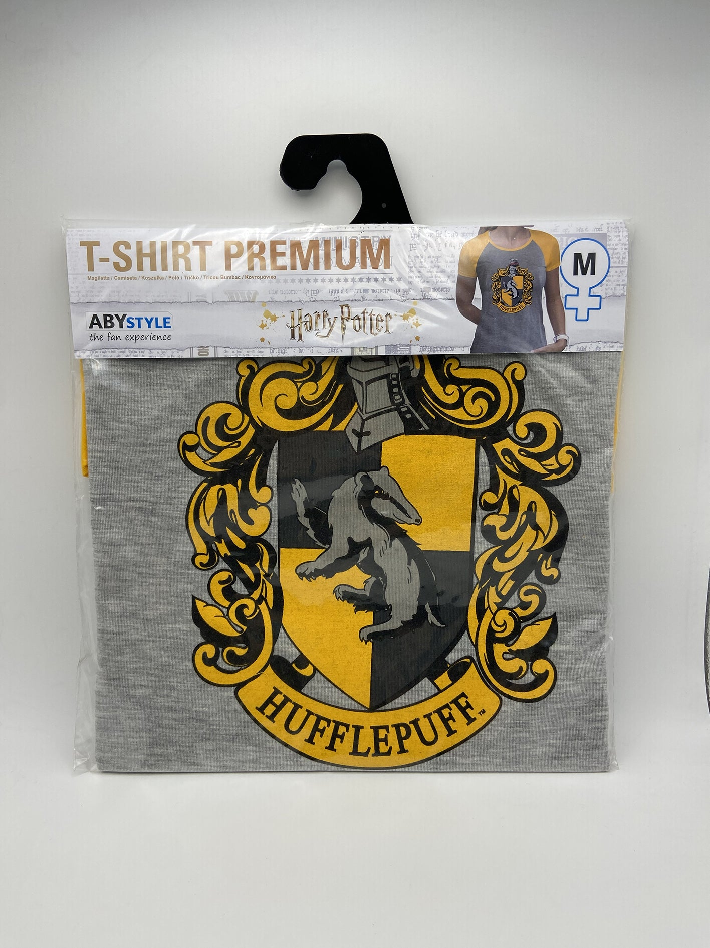 Harry Potter T-Shirt Premium Tassorosso Hufflepuff Donna M Abystyle