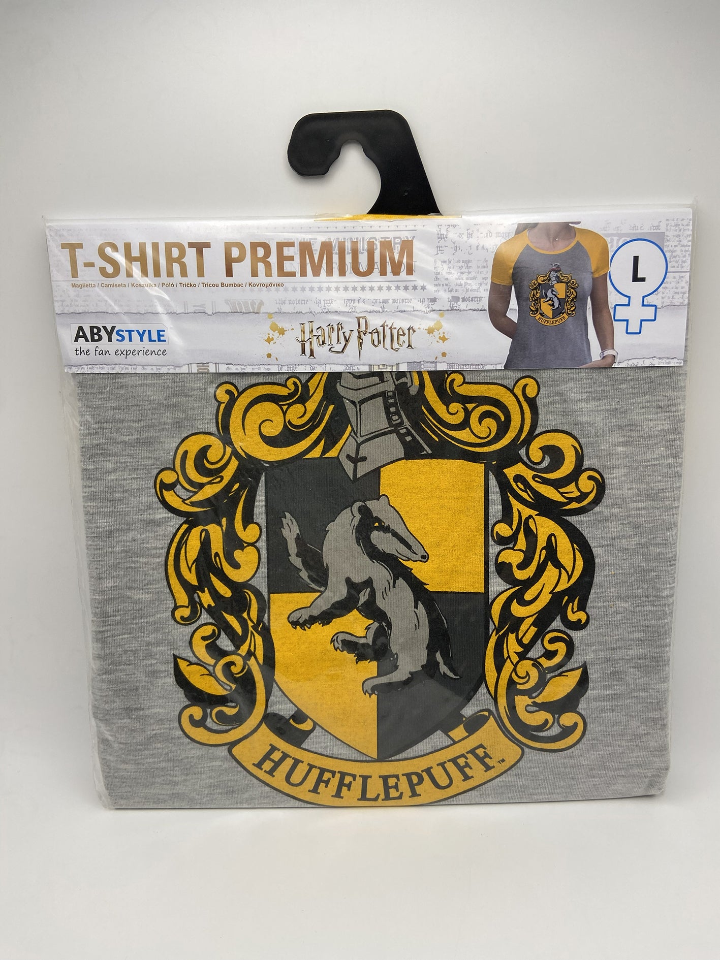 Harry Potter T-Shirt Premium Tassorosso Hufflepuff Donna L Abystyle