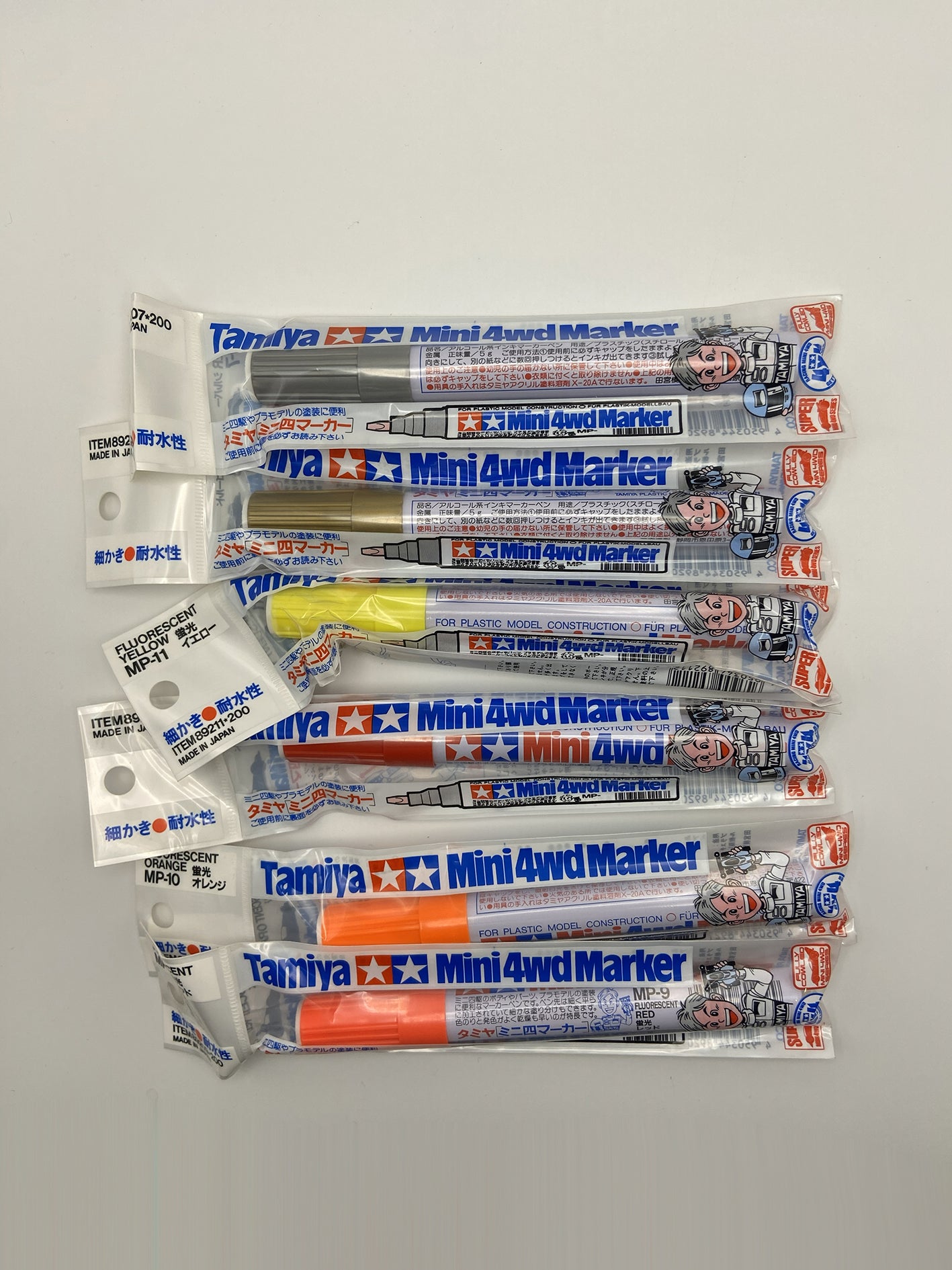 Set 6 Tamiya marker Mini 4WD pennarello modellismo
