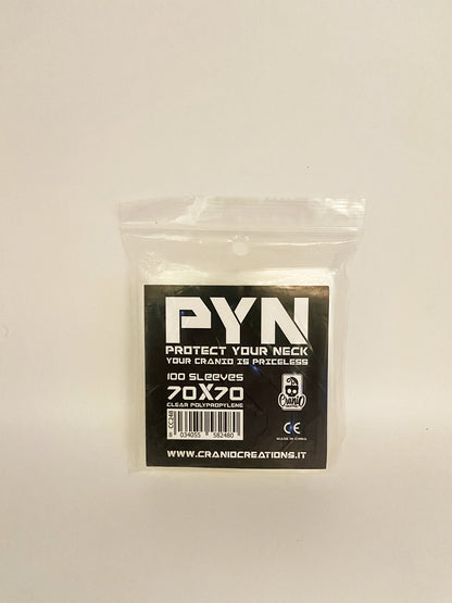 PYN Buste 70 x 70 mm 100 Bustine Sleeves Cranio Creations