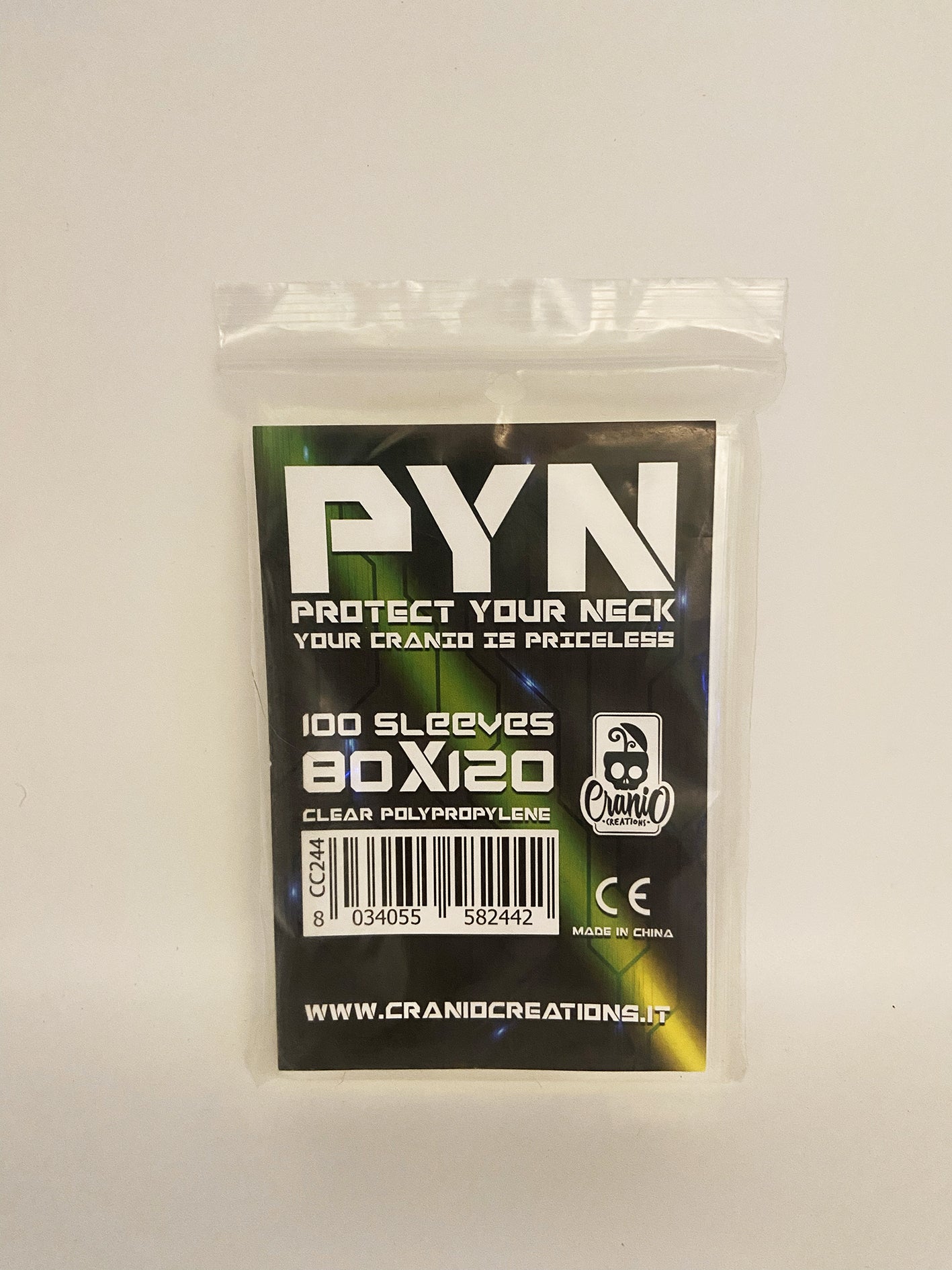 PYN Standard Bustine Protettive 80x120 100pz Sleeves Cranio Creations