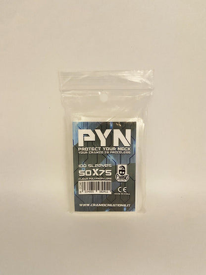 PYN Bustine Protettive 100 pz sleeves 50 x 75 mm Cranio Creations